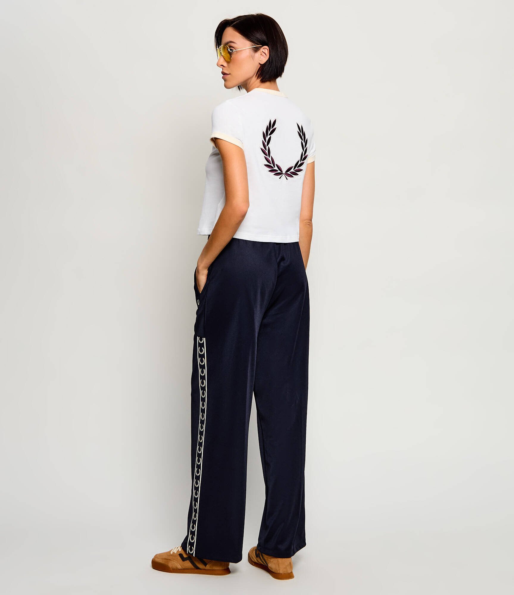 Fred Perry Tricou Laurel Wreath | Cropped Fit