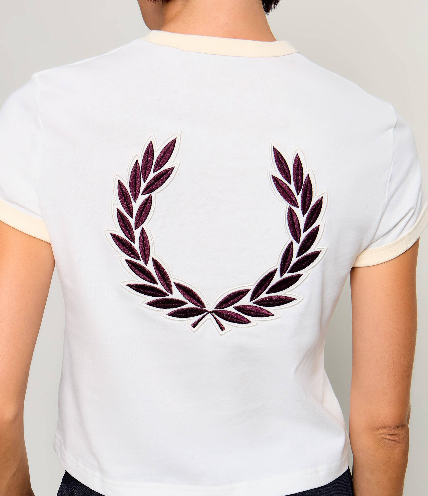 Fred Perry Tricou Laurel Wreath | Cropped Fit