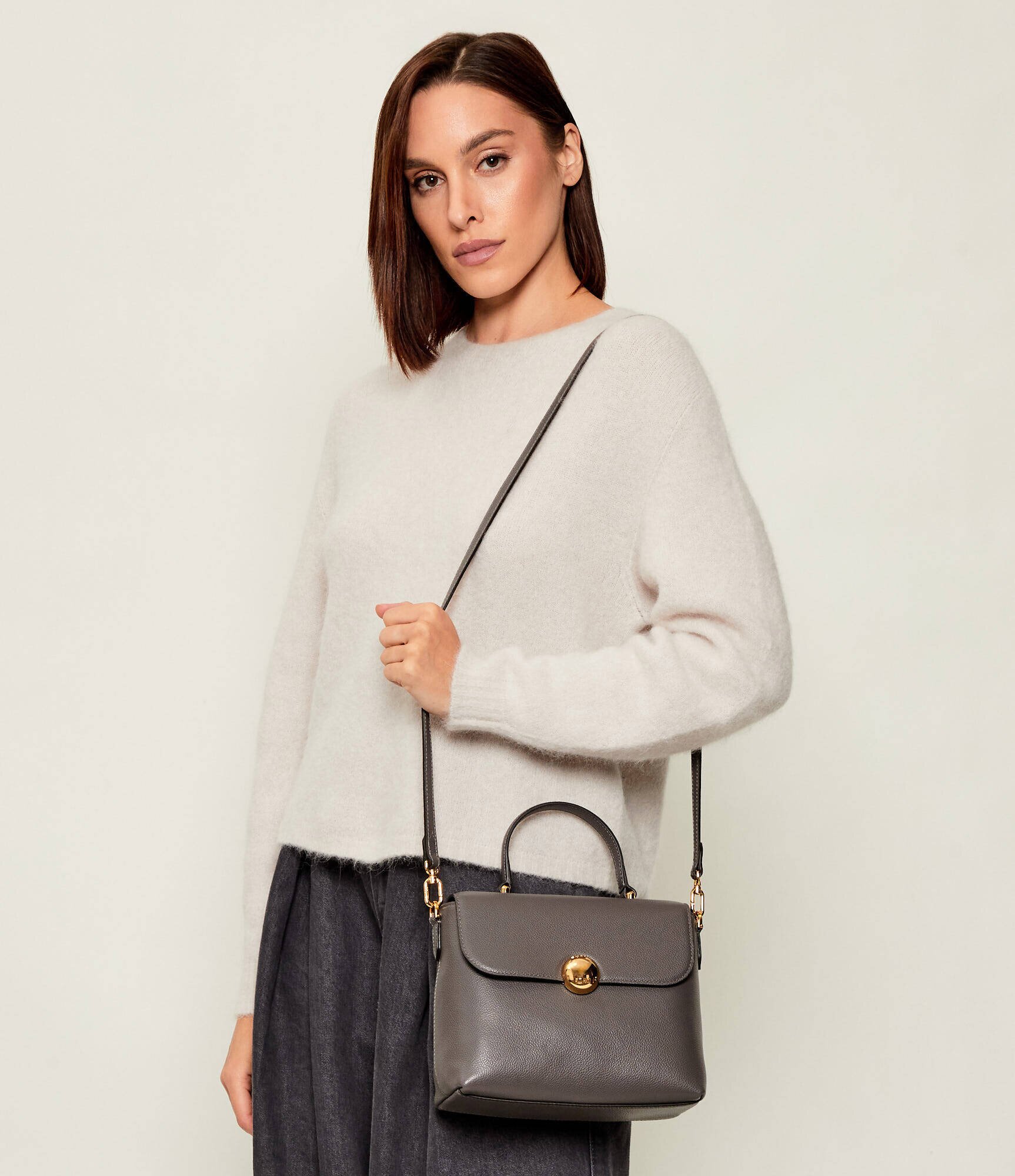 Furla De piele cufăr MOONLIGHT S
