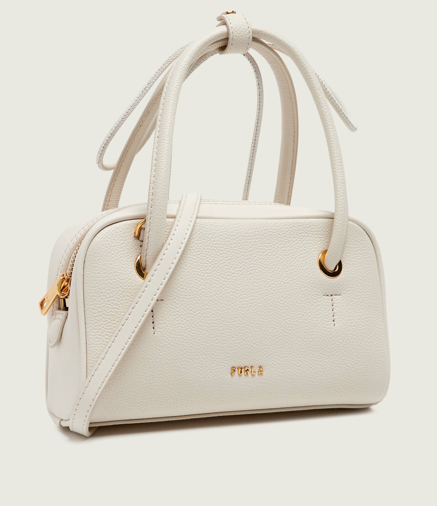 Furla De piele cufăr POPPY MINI DOME