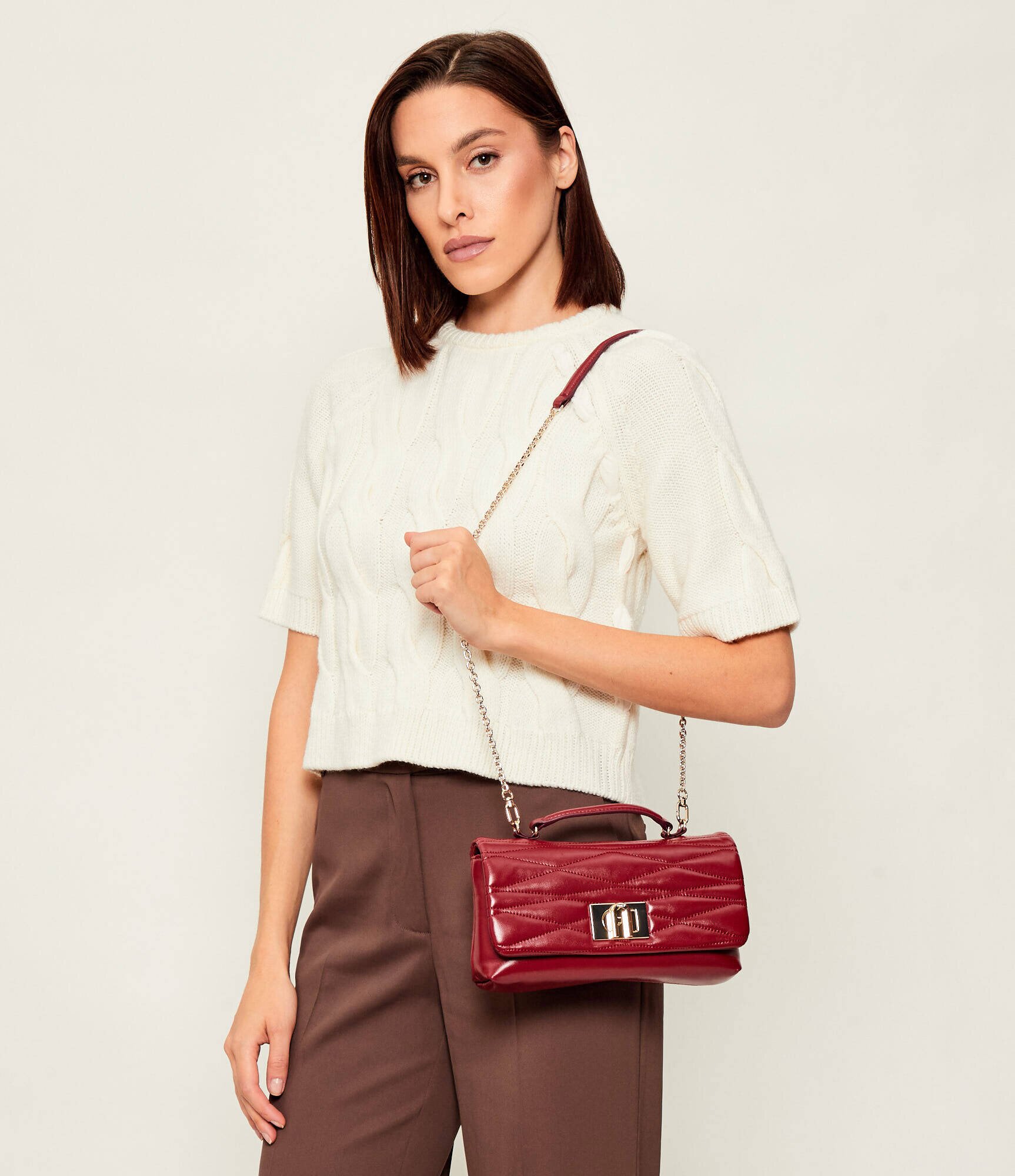 Furla De piele geantă pe umăr 1927