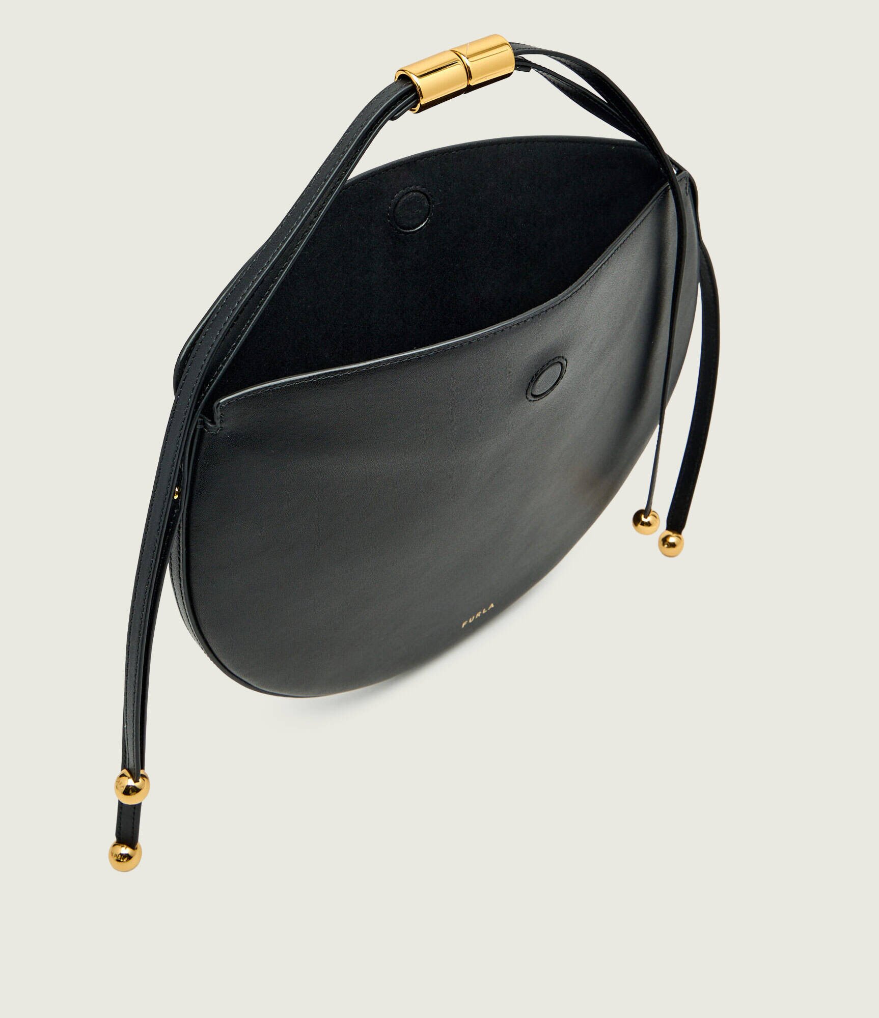 Furla De piele geantă pe umăr MOONSTONE