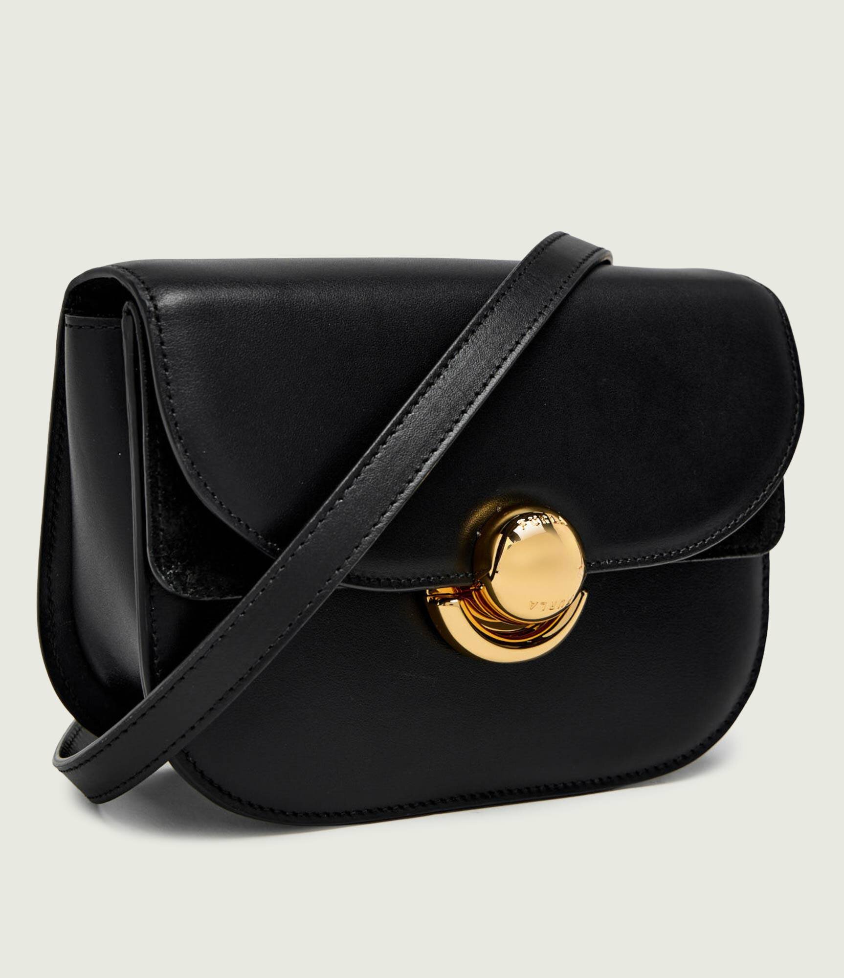 Furla De piele geantă pe umăr SFERA MINI ROU