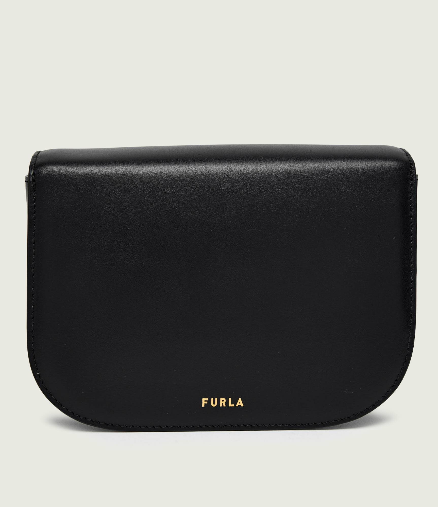 Furla De piele geantă pe umăr SFERA MINI ROU