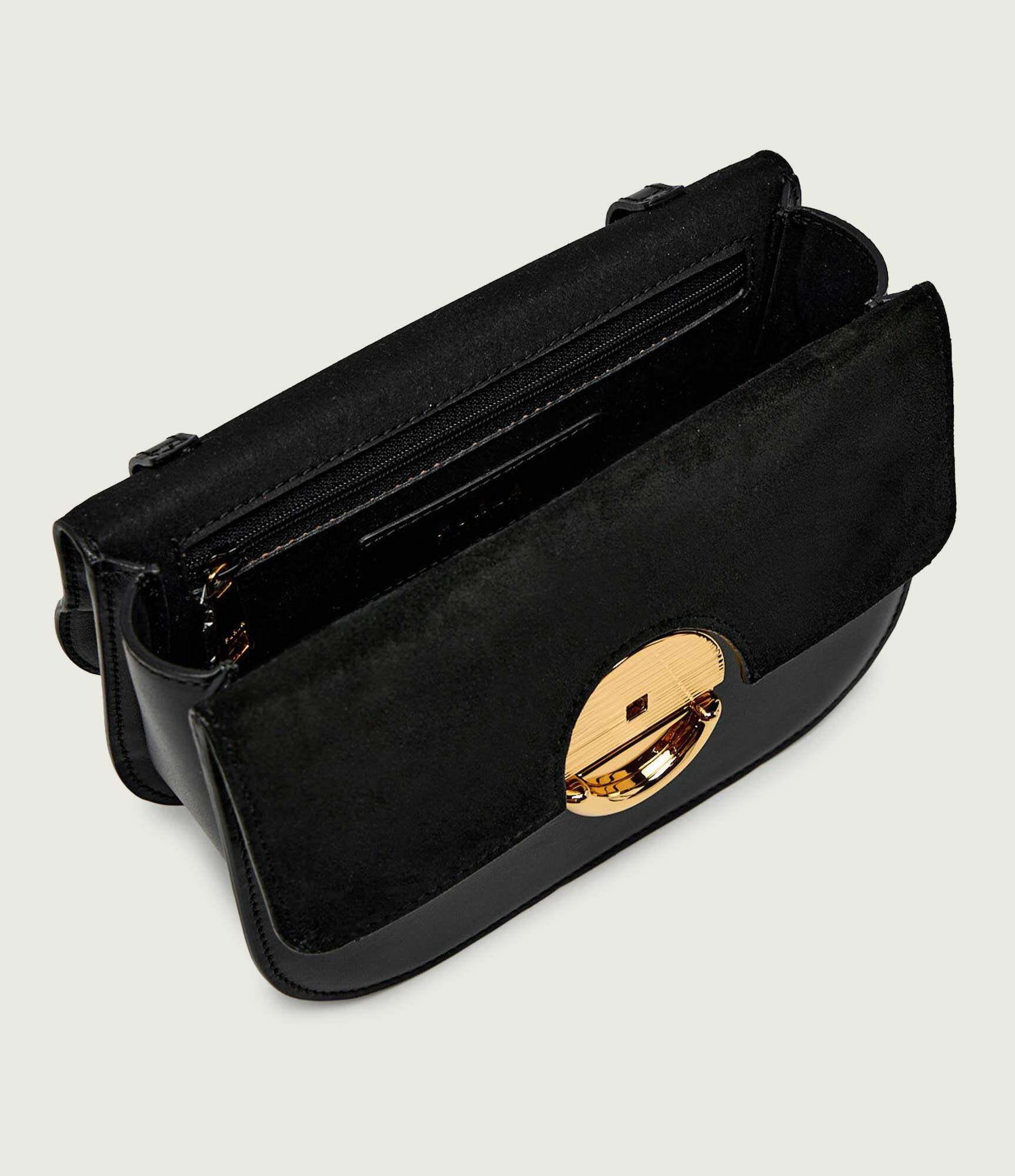 Furla De piele geantă pe umăr SFERA MINI ROU