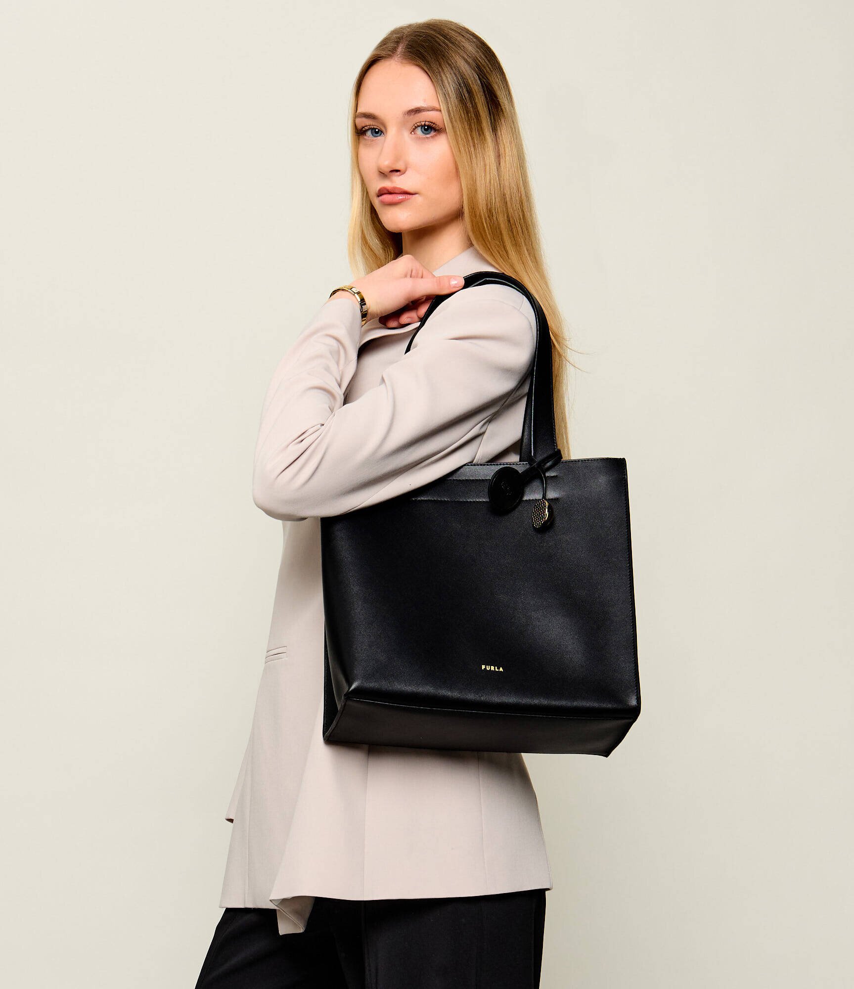 Furla De piele geantă shopper DIVIDE IT M