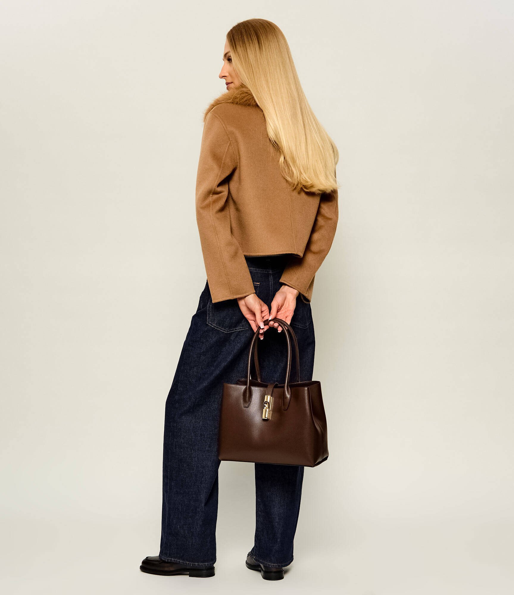 Furla De piele geantă shopper Goccia