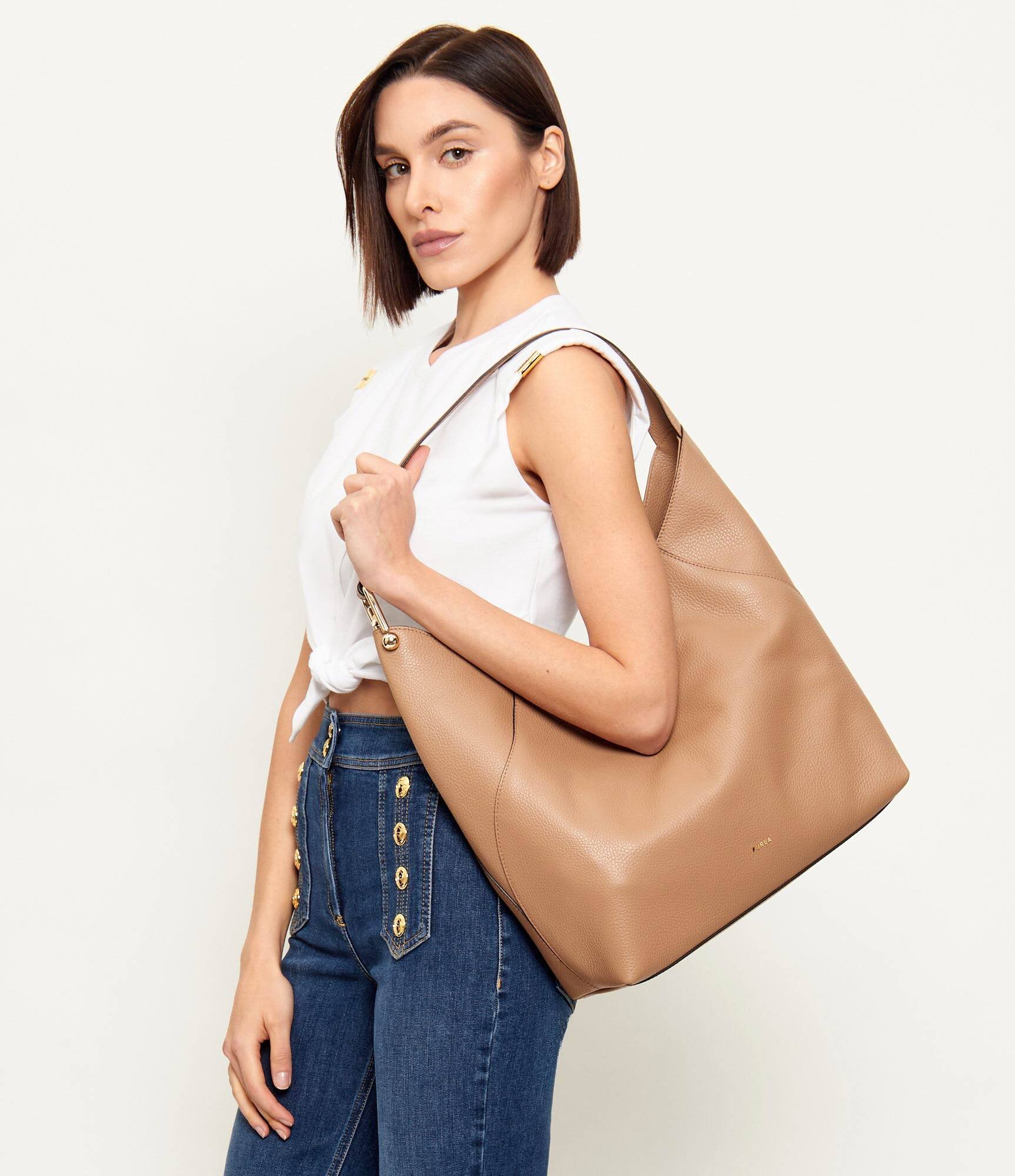 Furla De piele geantă shopper LARA