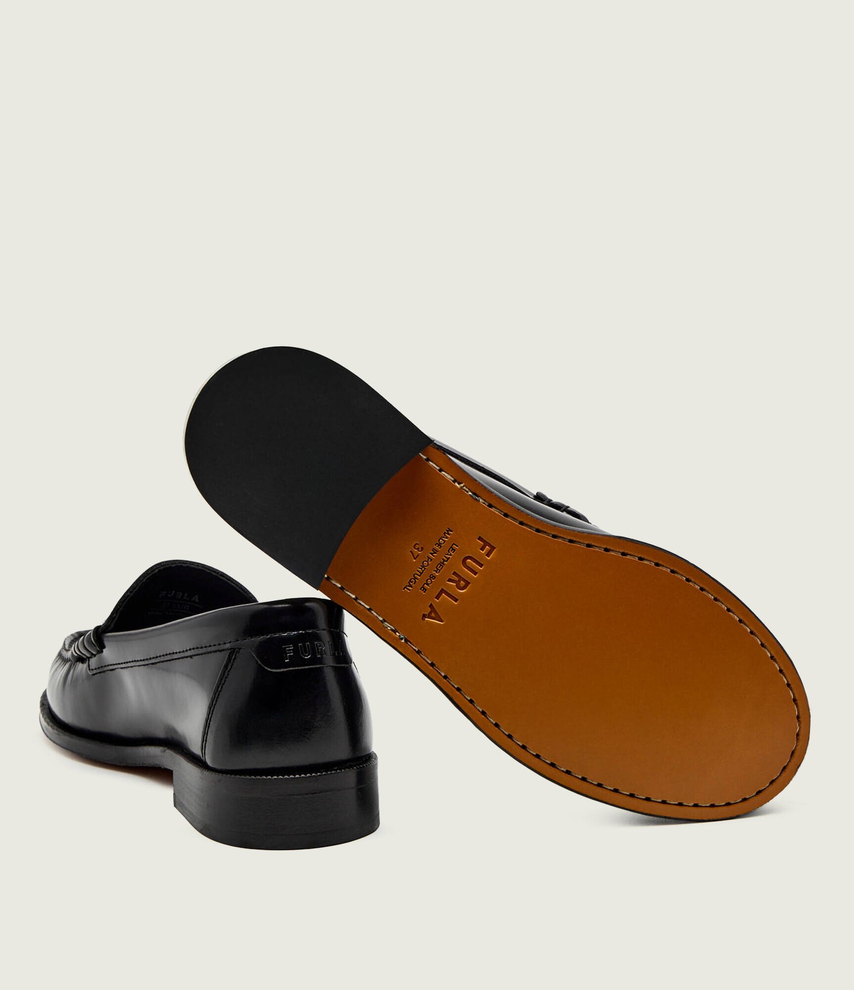 Furla De piele pantofi loafer COLLEGE