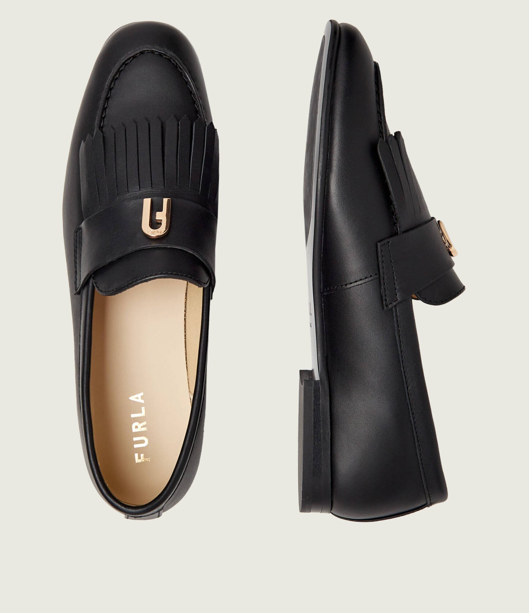 Furla De piele pantofi loafer Heritage