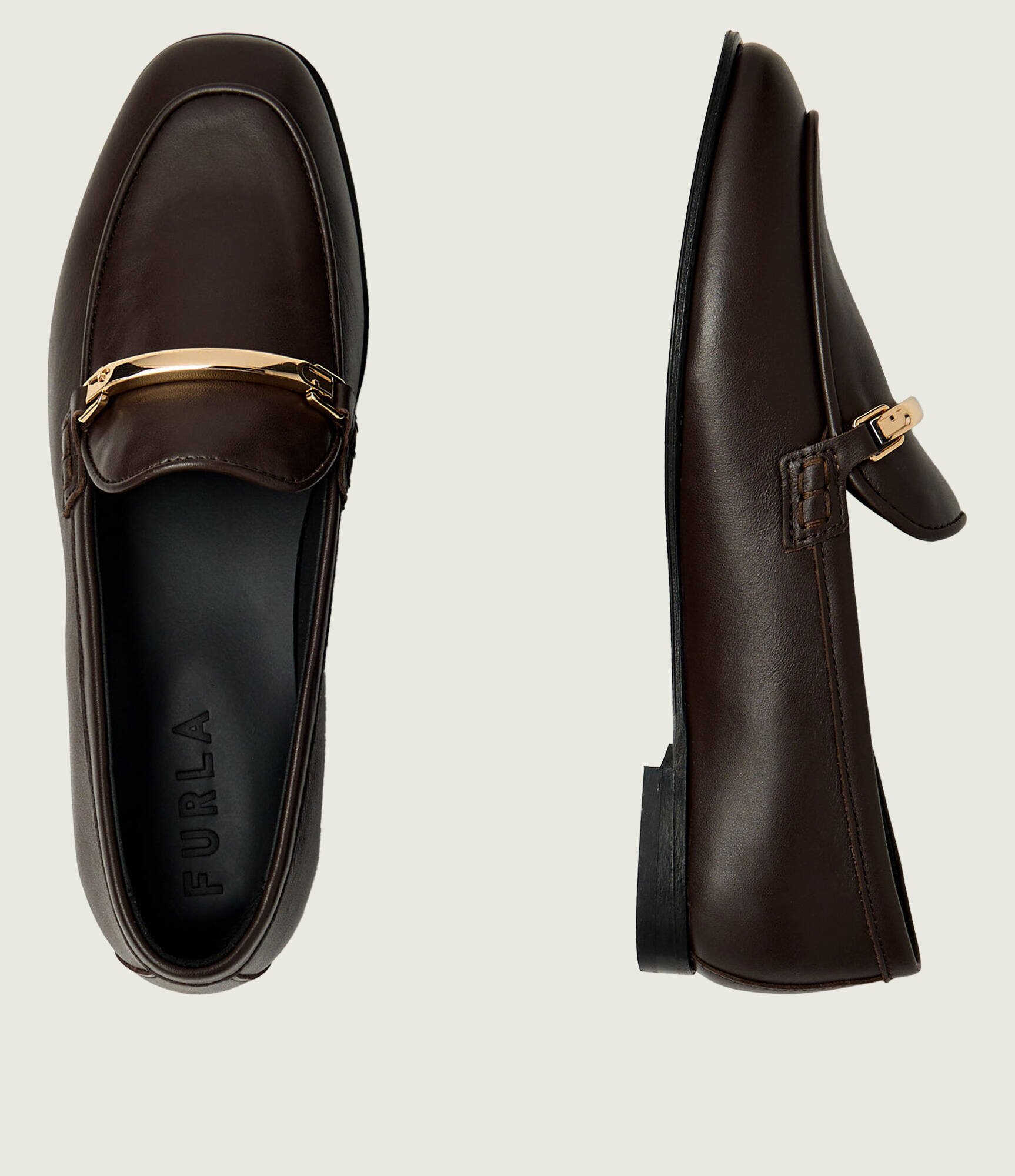 Furla De piele pantofi loafer HERITAGE