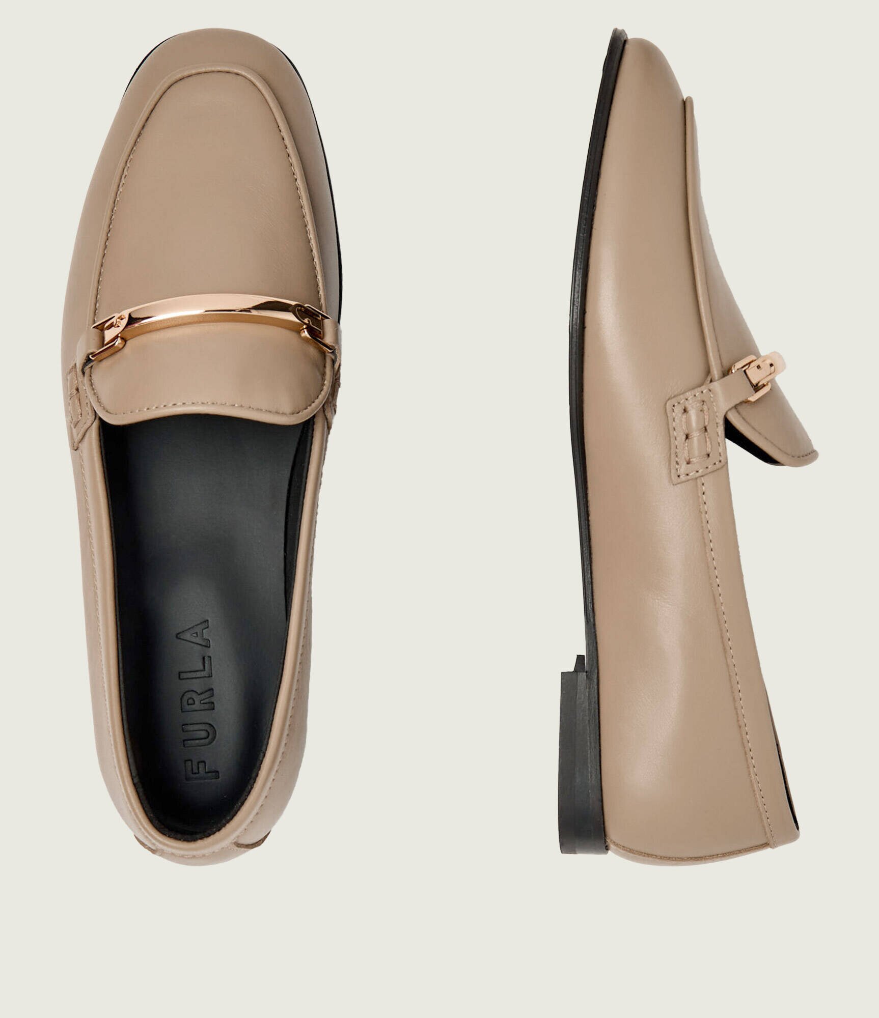 Furla De piele pantofi loafer HERITAGE