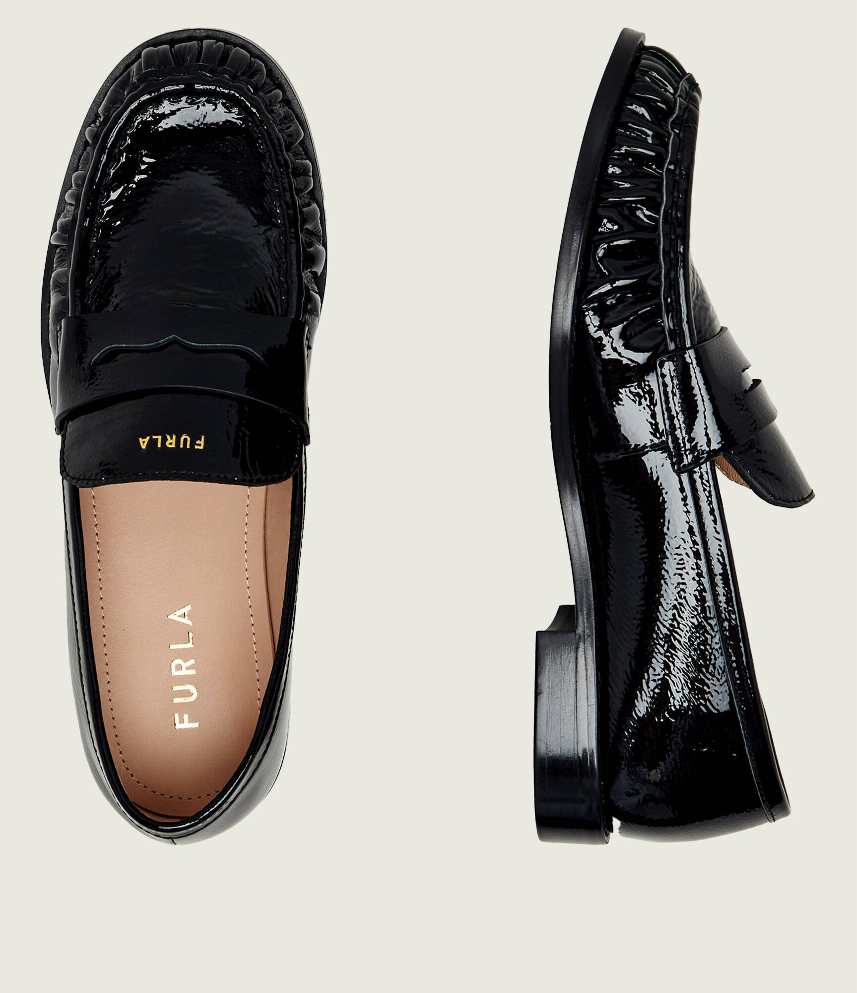 Furla De piele pantofi loafer Soft