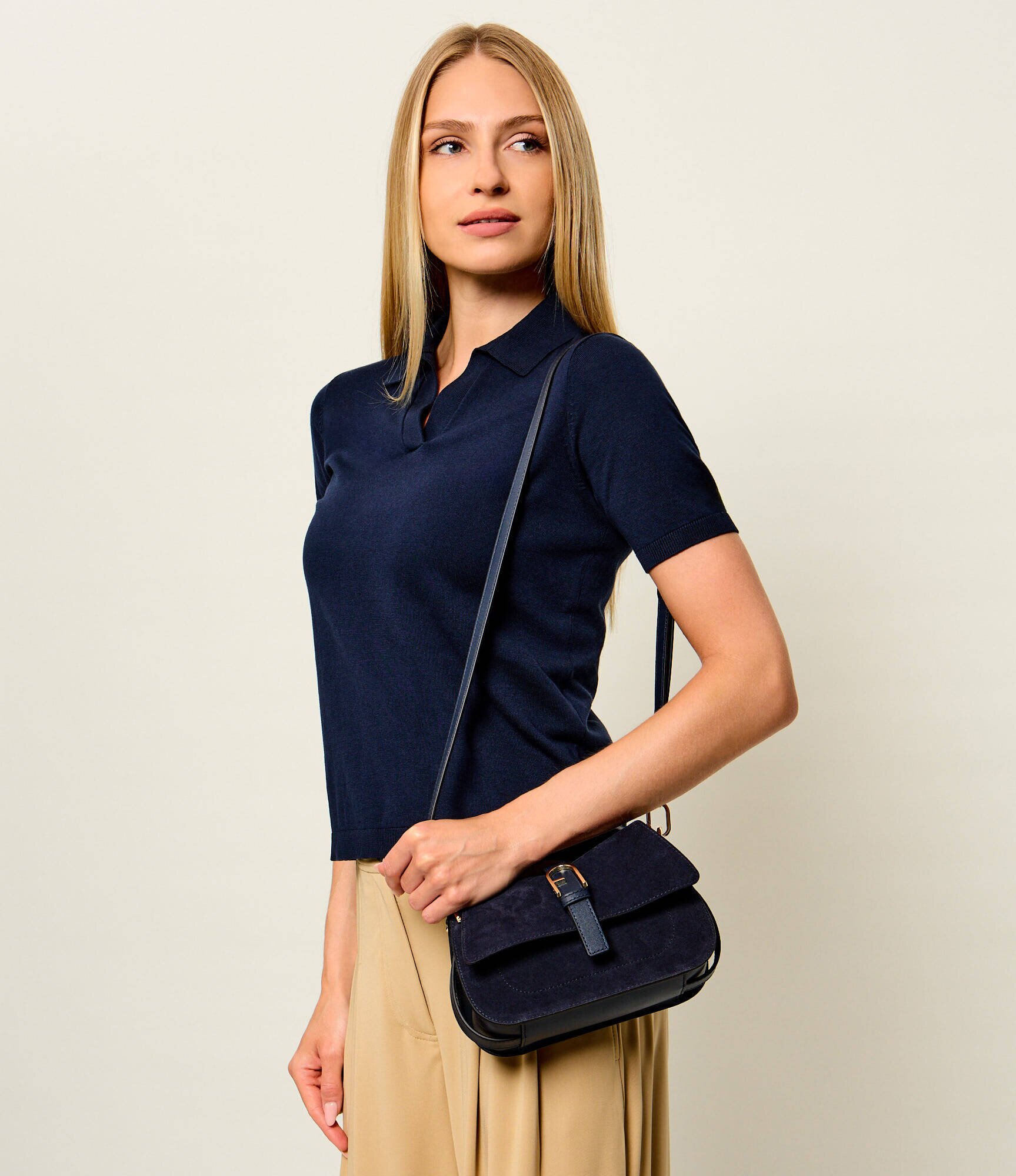 Furla Geantă pe umăr Flow Mini | piele întoarsă