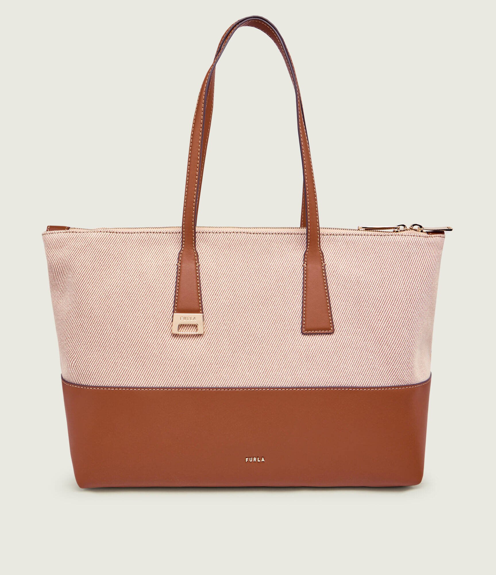 Furla Geantă shopper OLIVIA cu adaos de piele