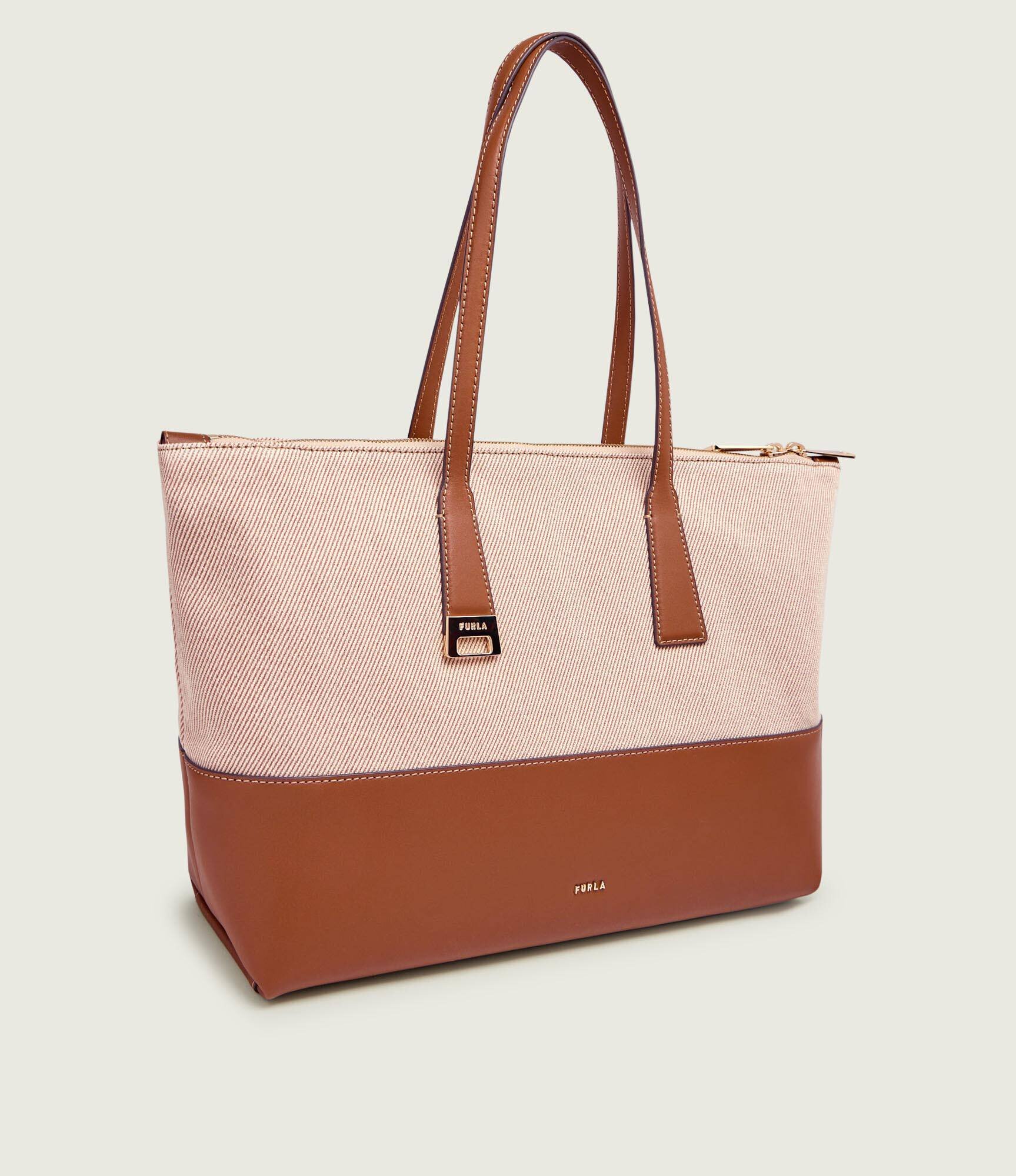Furla Geantă shopper OLIVIA cu adaos de piele