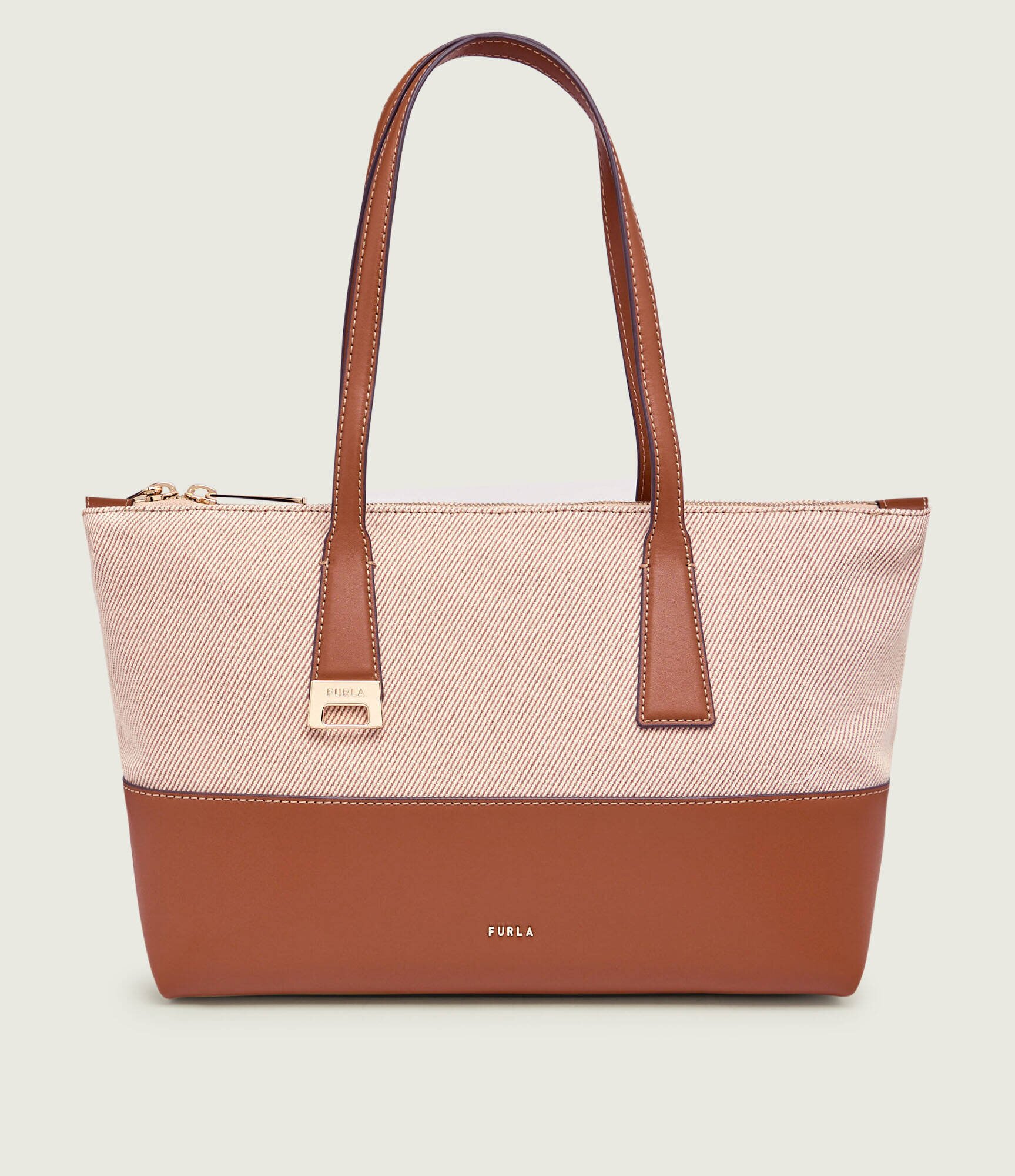 Furla Geantă shopper OLIVIA cu adaos de piele