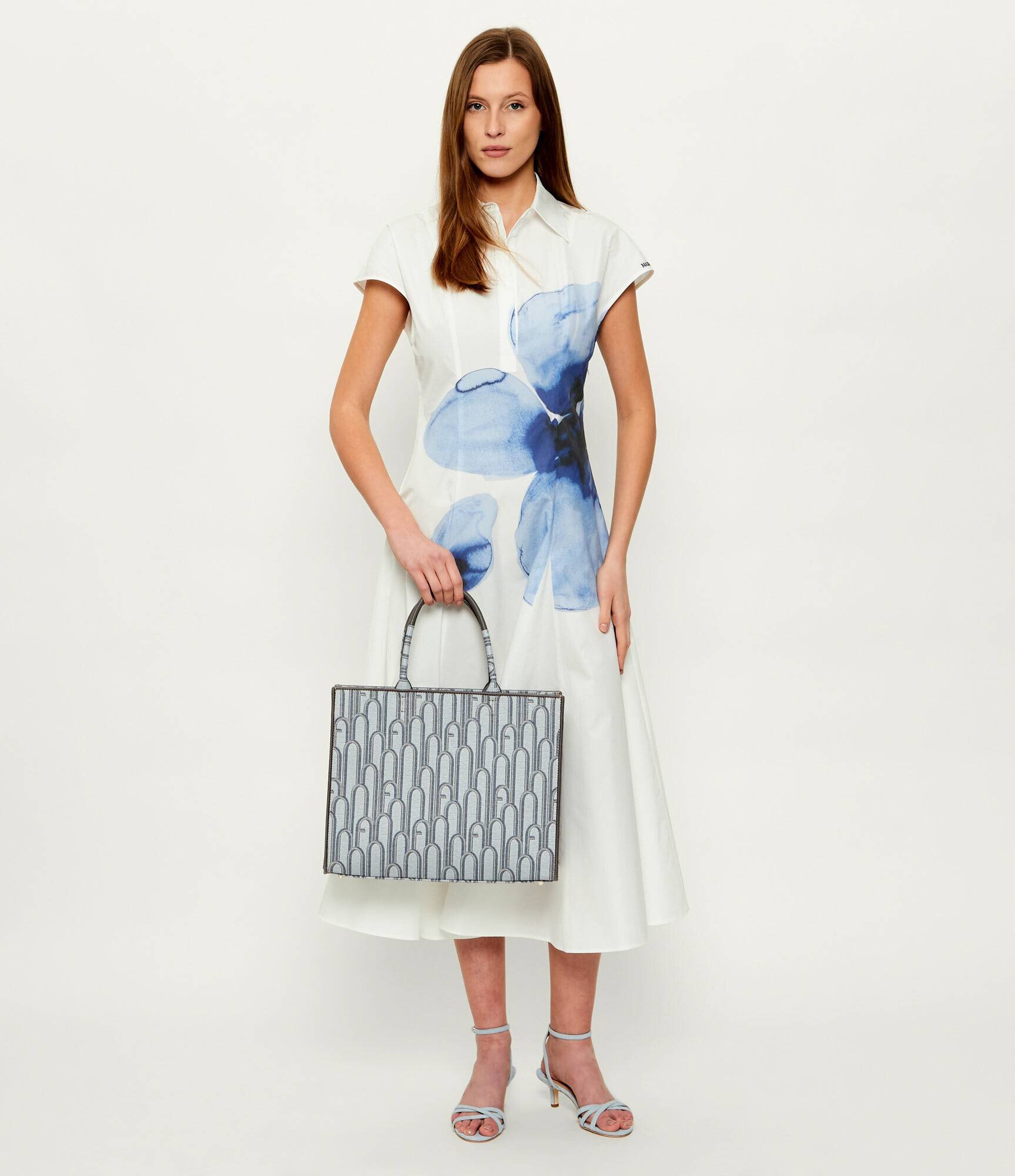 Furla Geantă shopper OPPORTUNITY cu adaos de piele