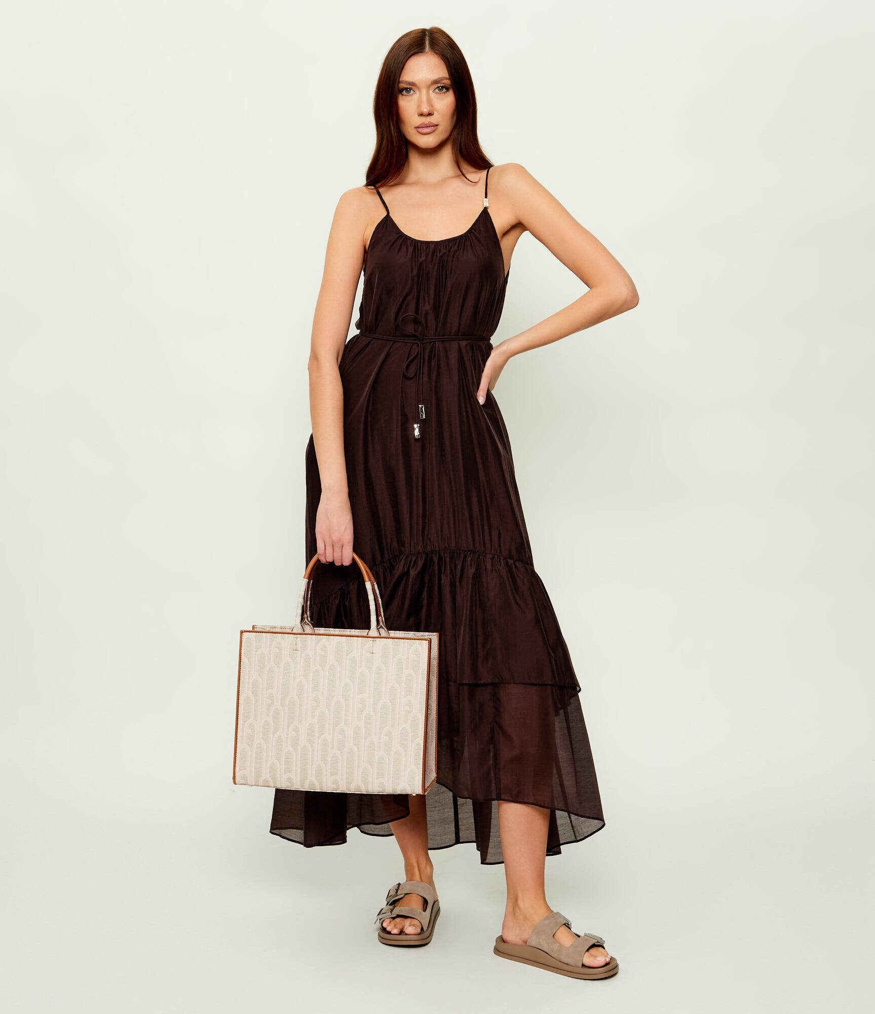 Furla Geantă shopper OPPORTUNITY cu adaos de piele