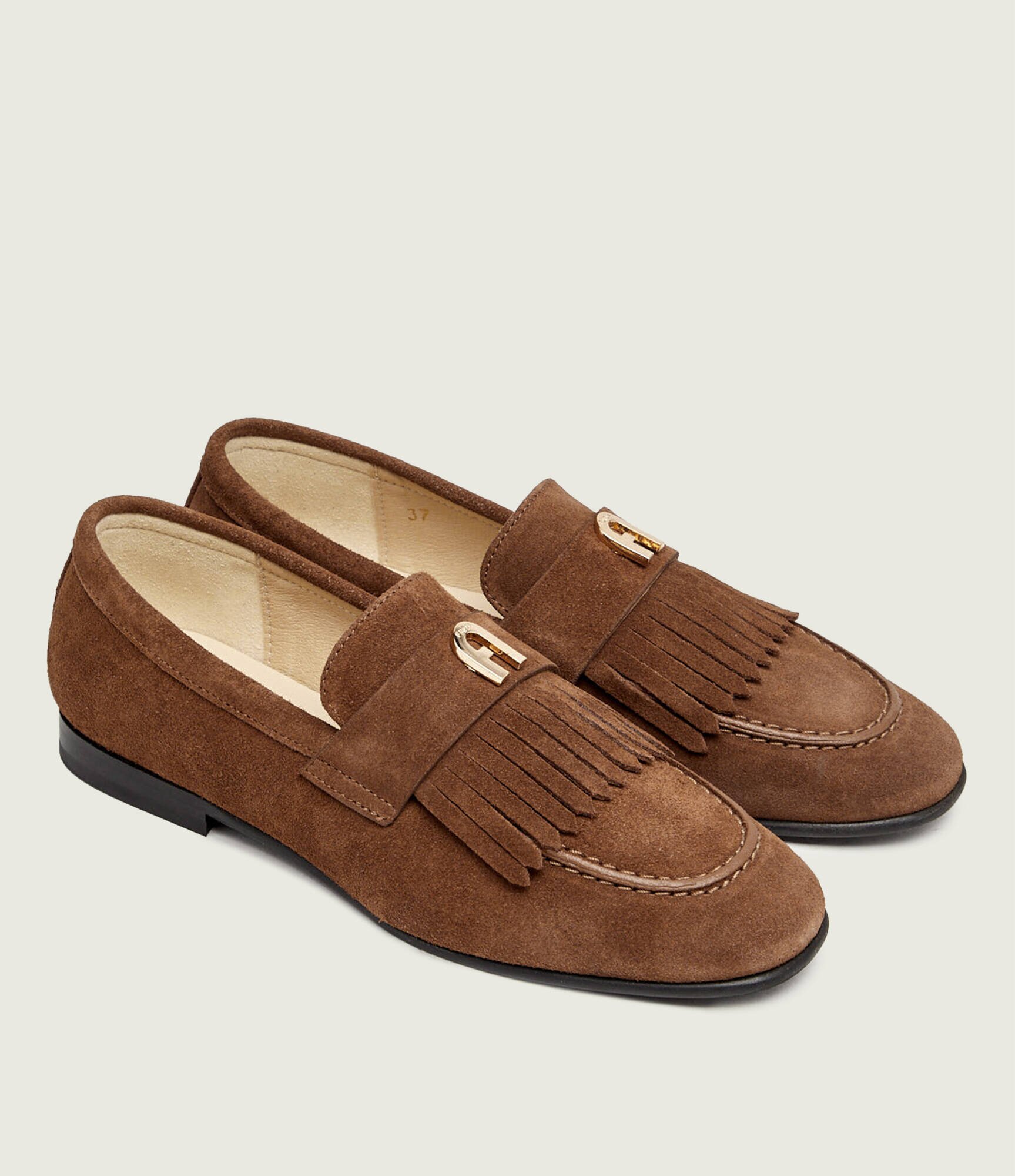 Furla Pantofi loafer Heritage | piele întoarsă