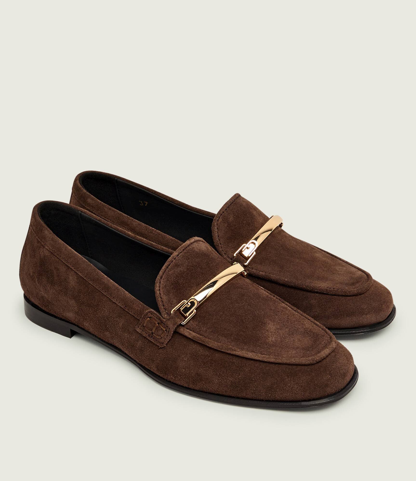 Furla Pantofi loafer HERITAGE T.5 | piele întoarsă