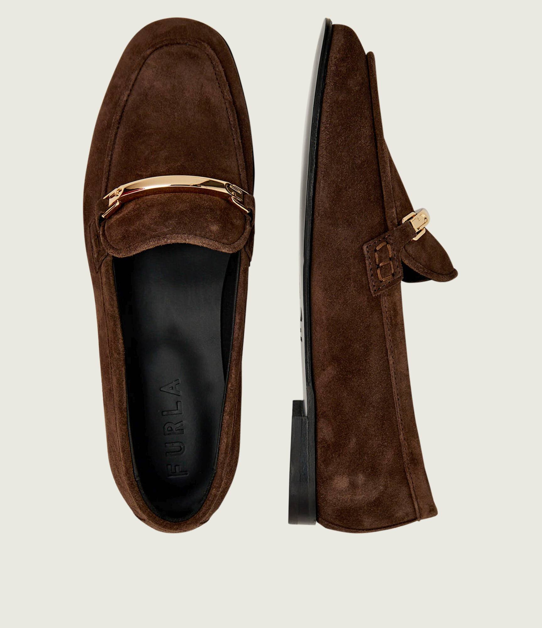 Furla Pantofi loafer HERITAGE T.5 | piele întoarsă