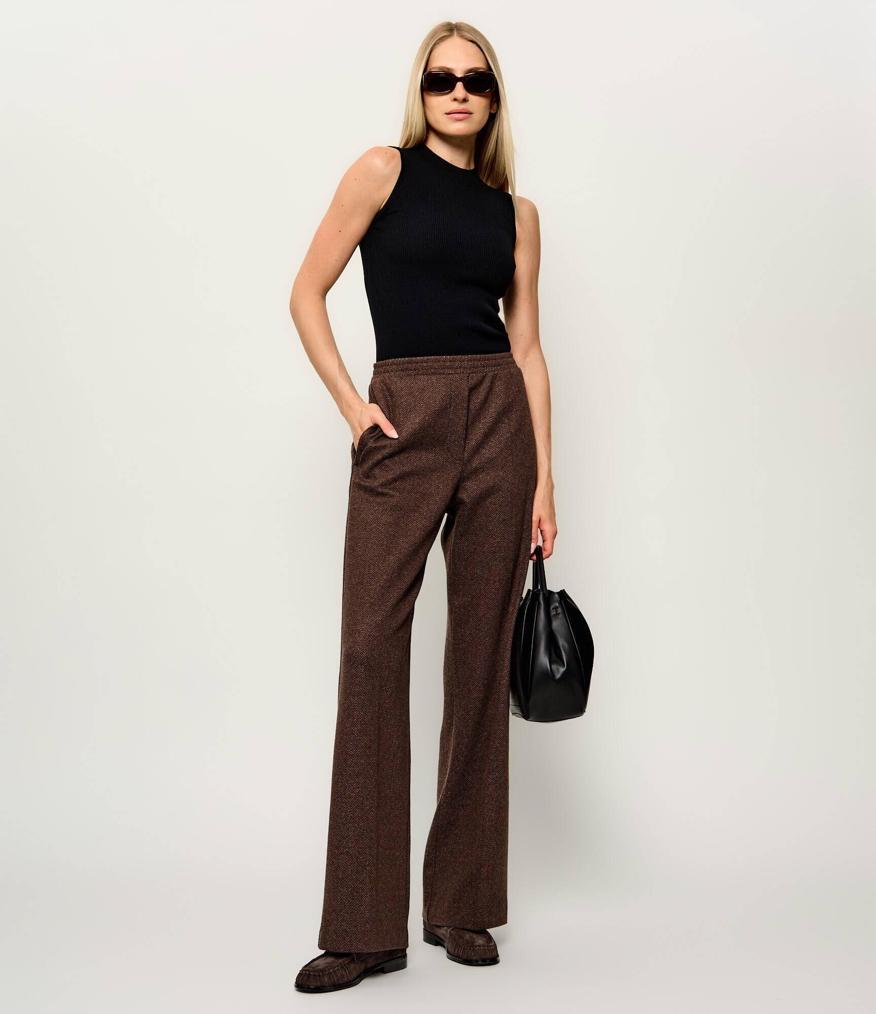 Furla Pantofi loafer Soft | piele întoarsă