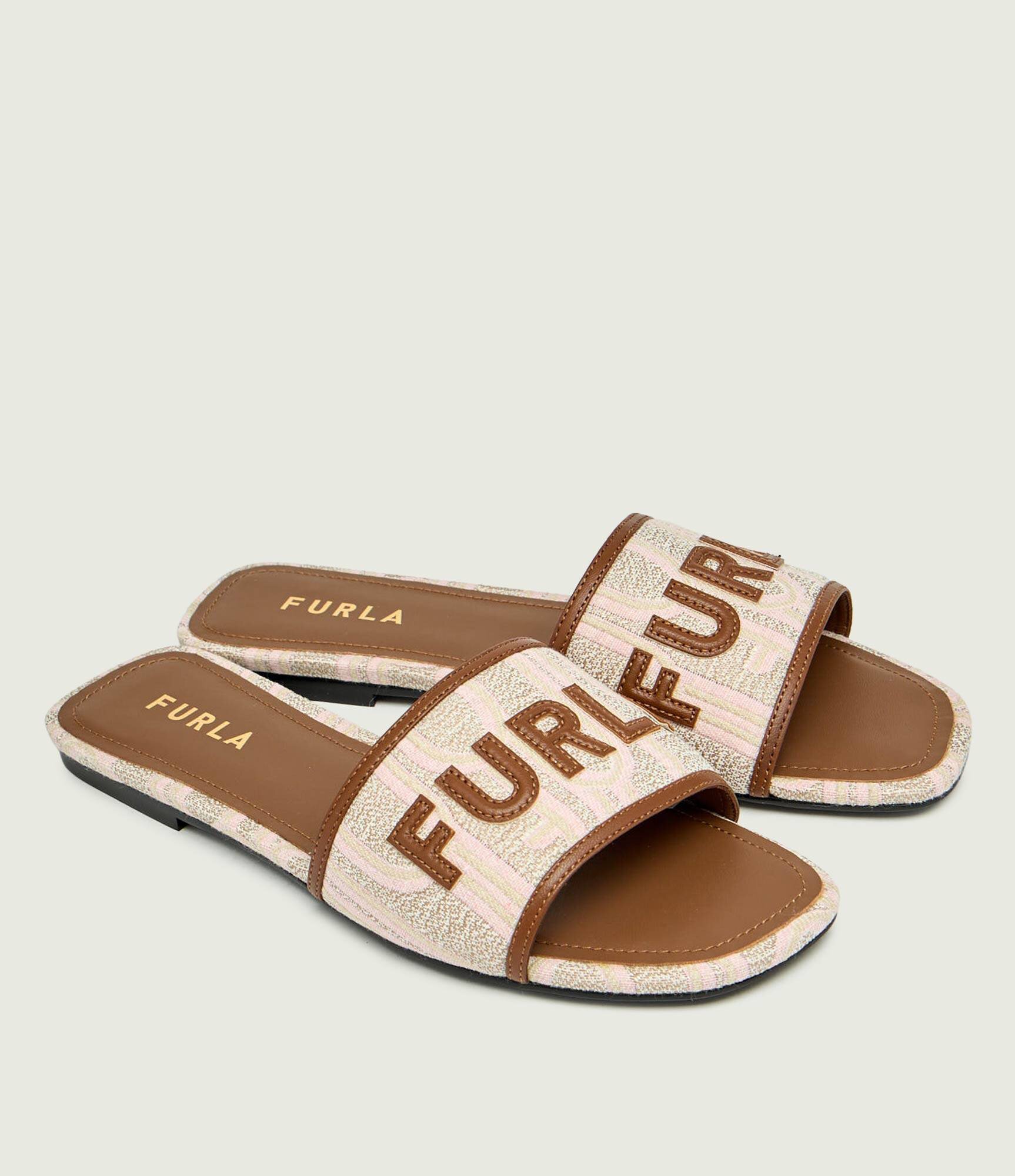 Furla Șlapi Brezza cu adaos de piele