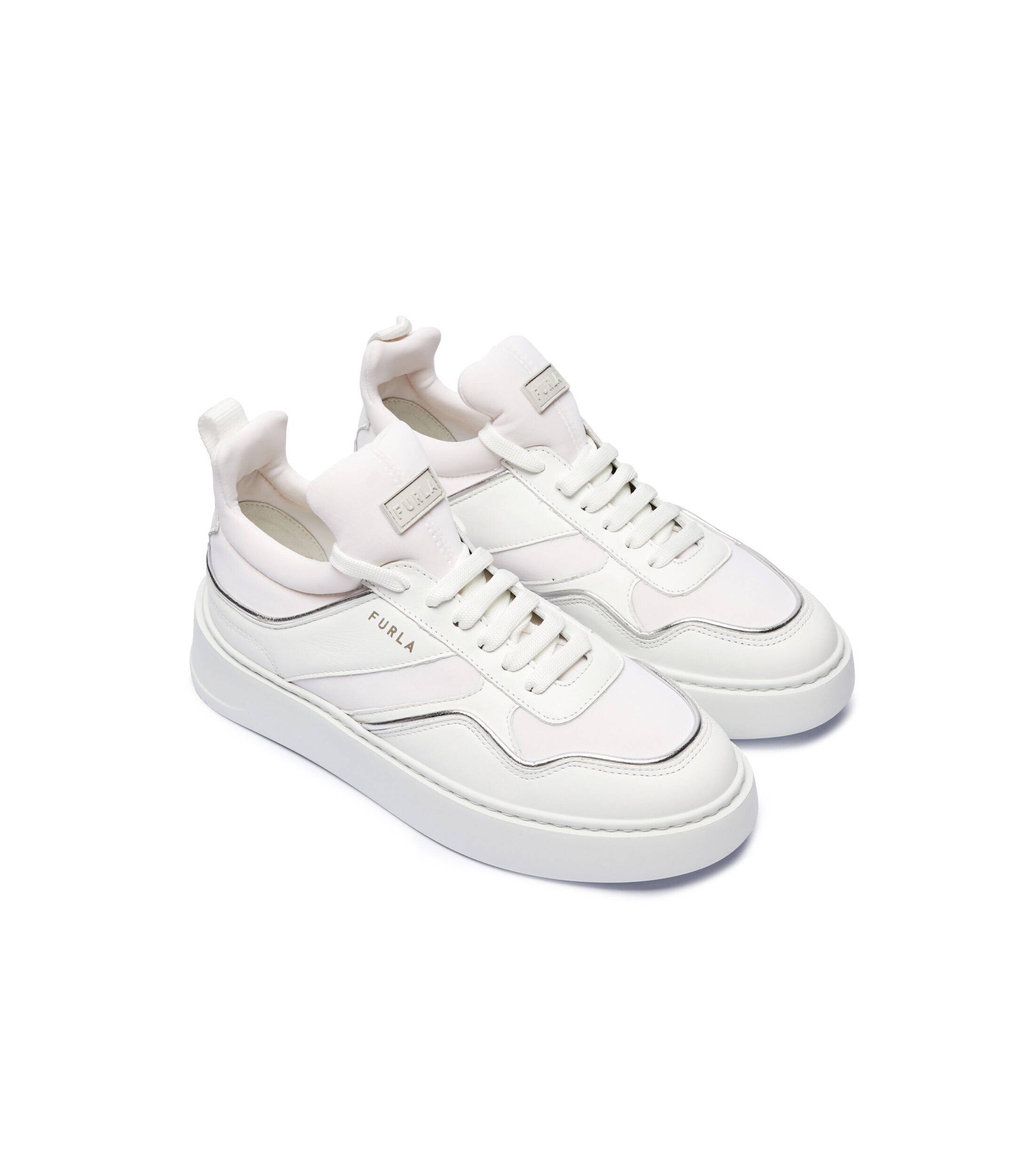 Furla Sneakers cu adaos de piele