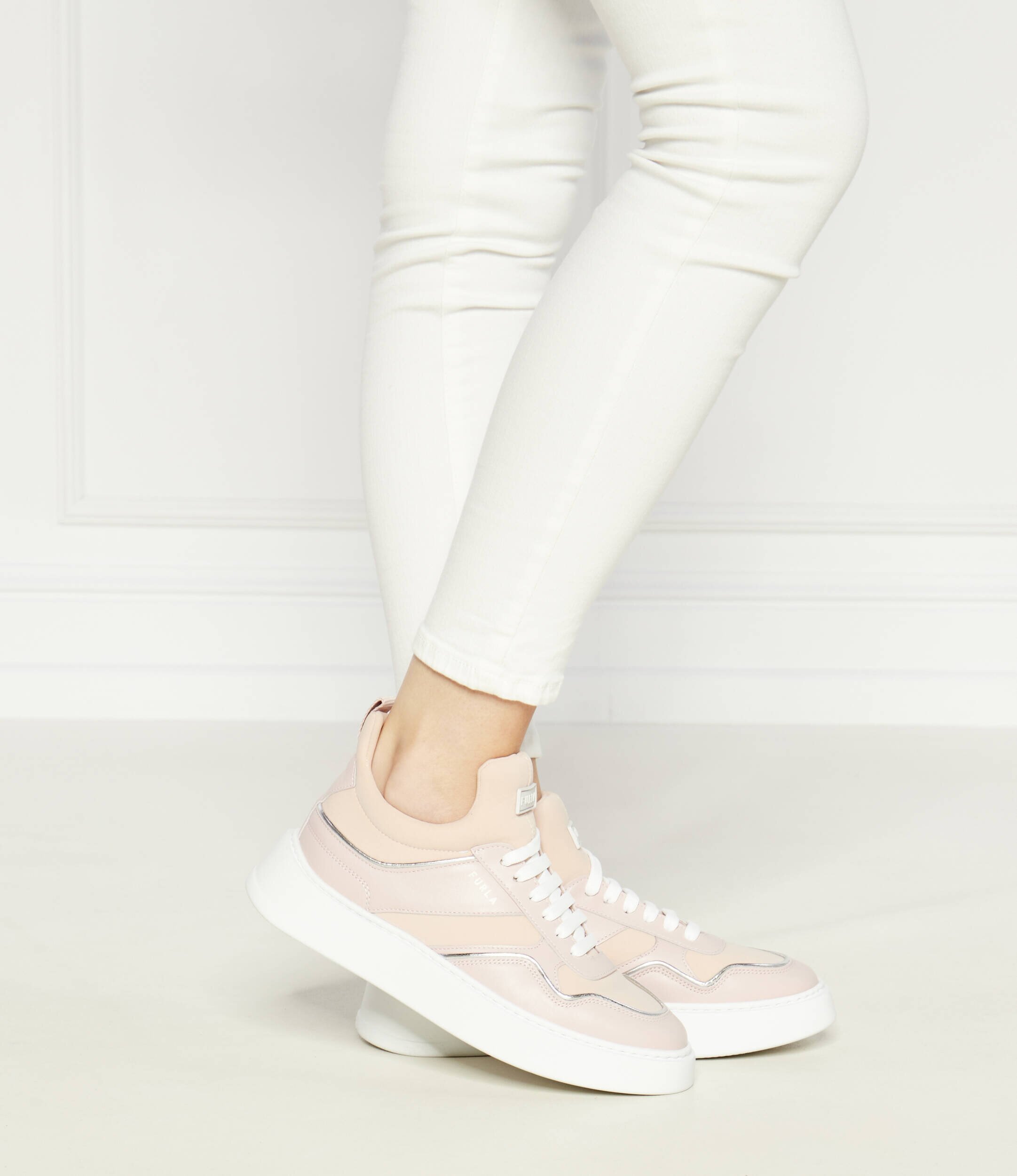 Furla Sneakers cu adaos de piele
