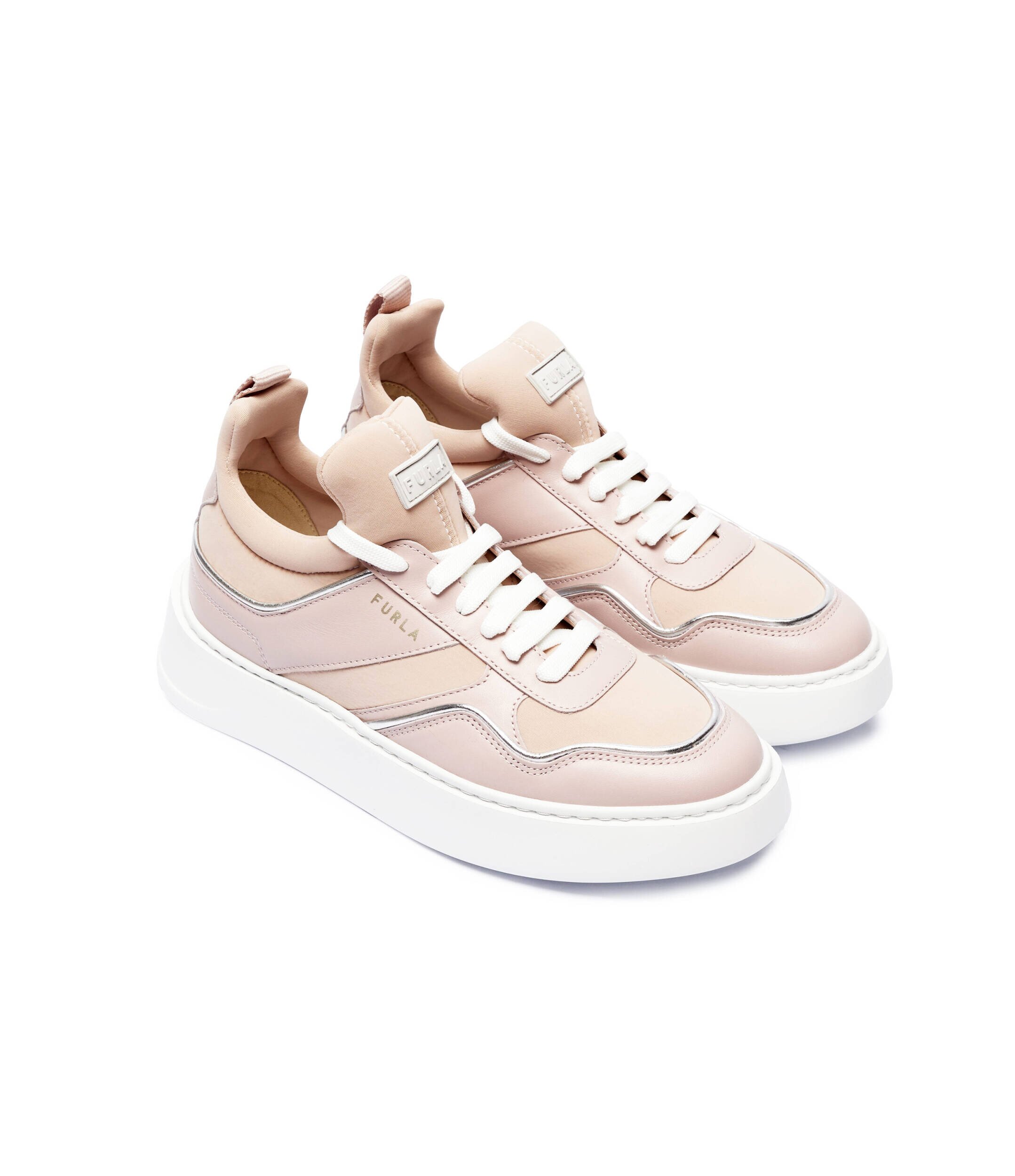 Furla Sneakers cu adaos de piele