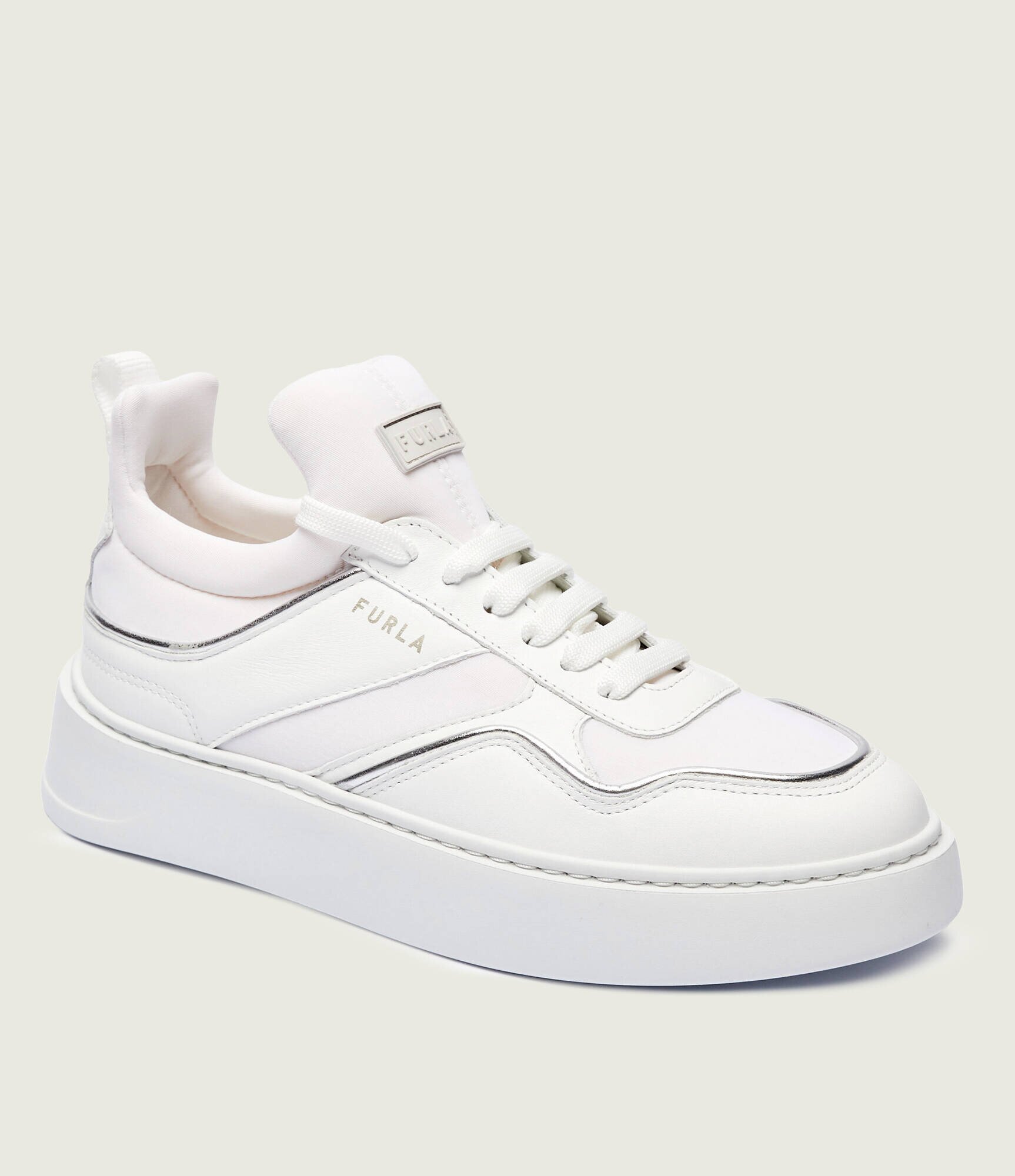 Furla Sneakers cu adaos de piele