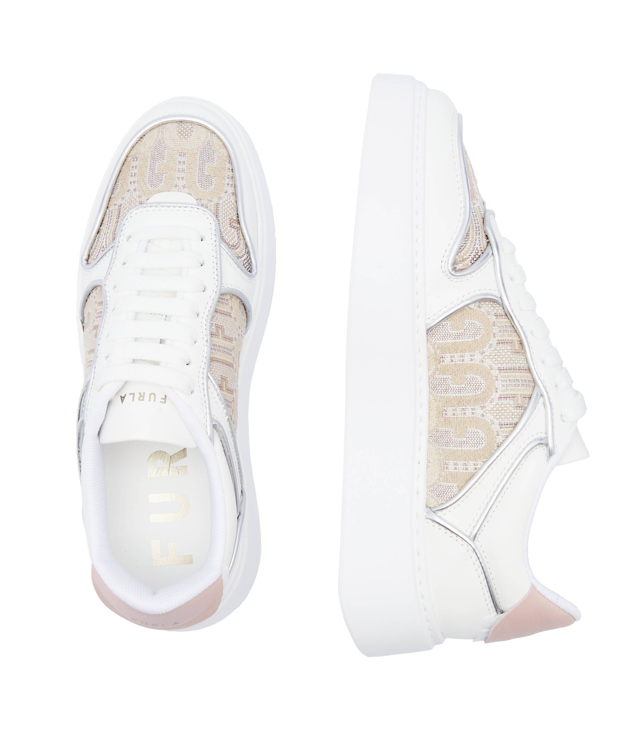 Furla Sneakers Sport cu adaos de piele