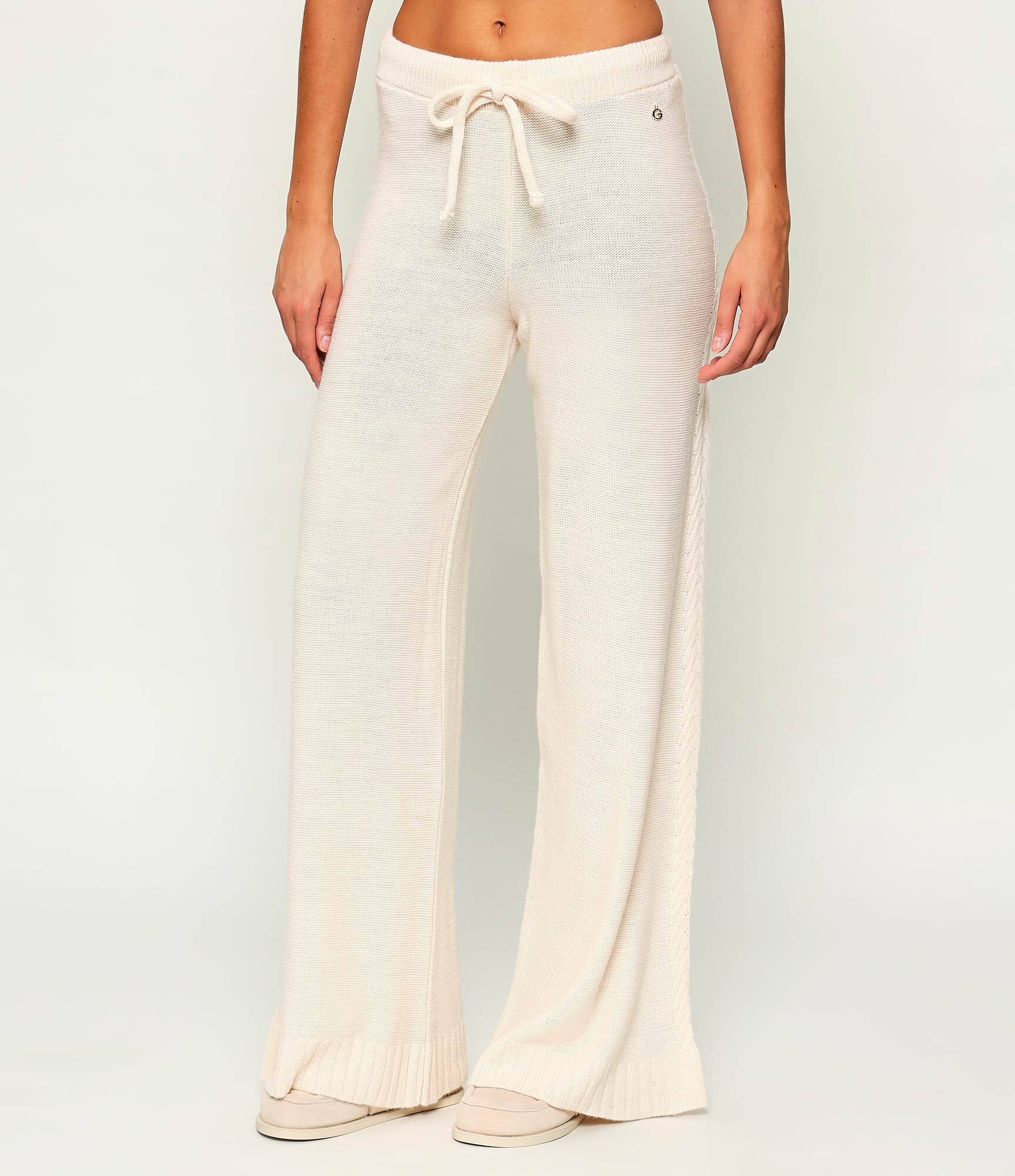 Gaëlle Paris Pantaloni | Loose fit cu adaos de lână