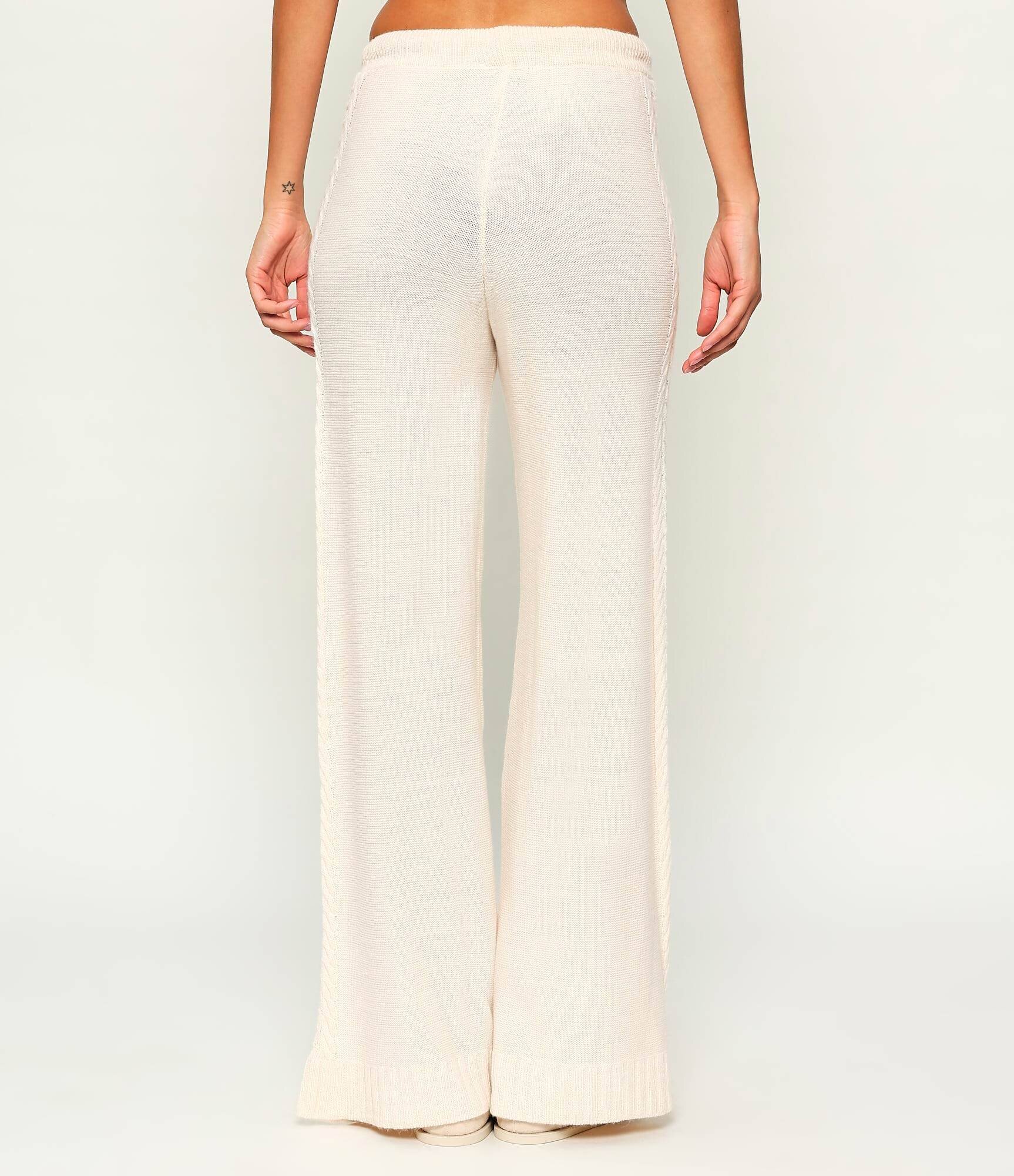 Gaëlle Paris Pantaloni | Loose fit cu adaos de lână