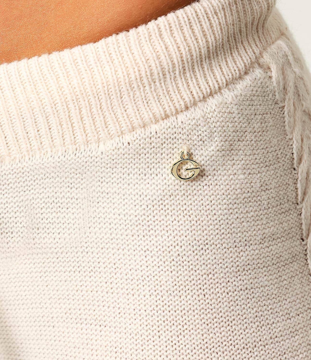 Gaëlle Paris Pantaloni | Loose fit cu adaos de lână