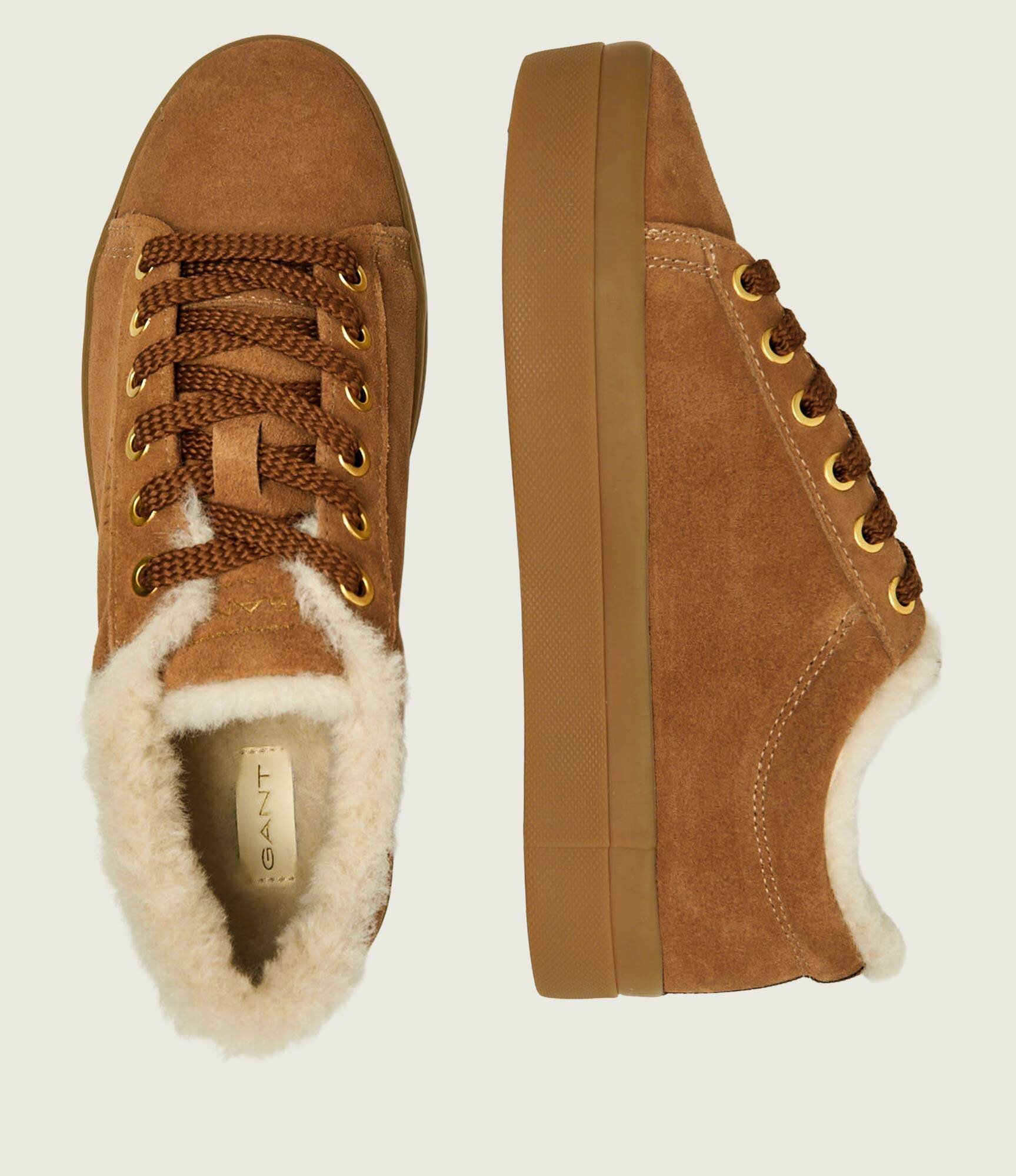 Gant Căptușite sneakers Avona | piele întoarsă | shearling