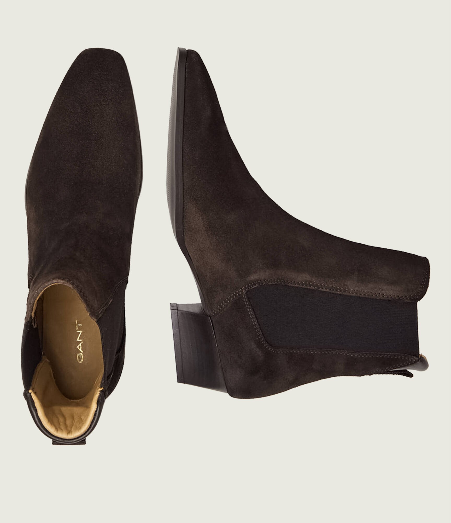 Gant Ghete chelsea Bassotte | piele întoarsă
