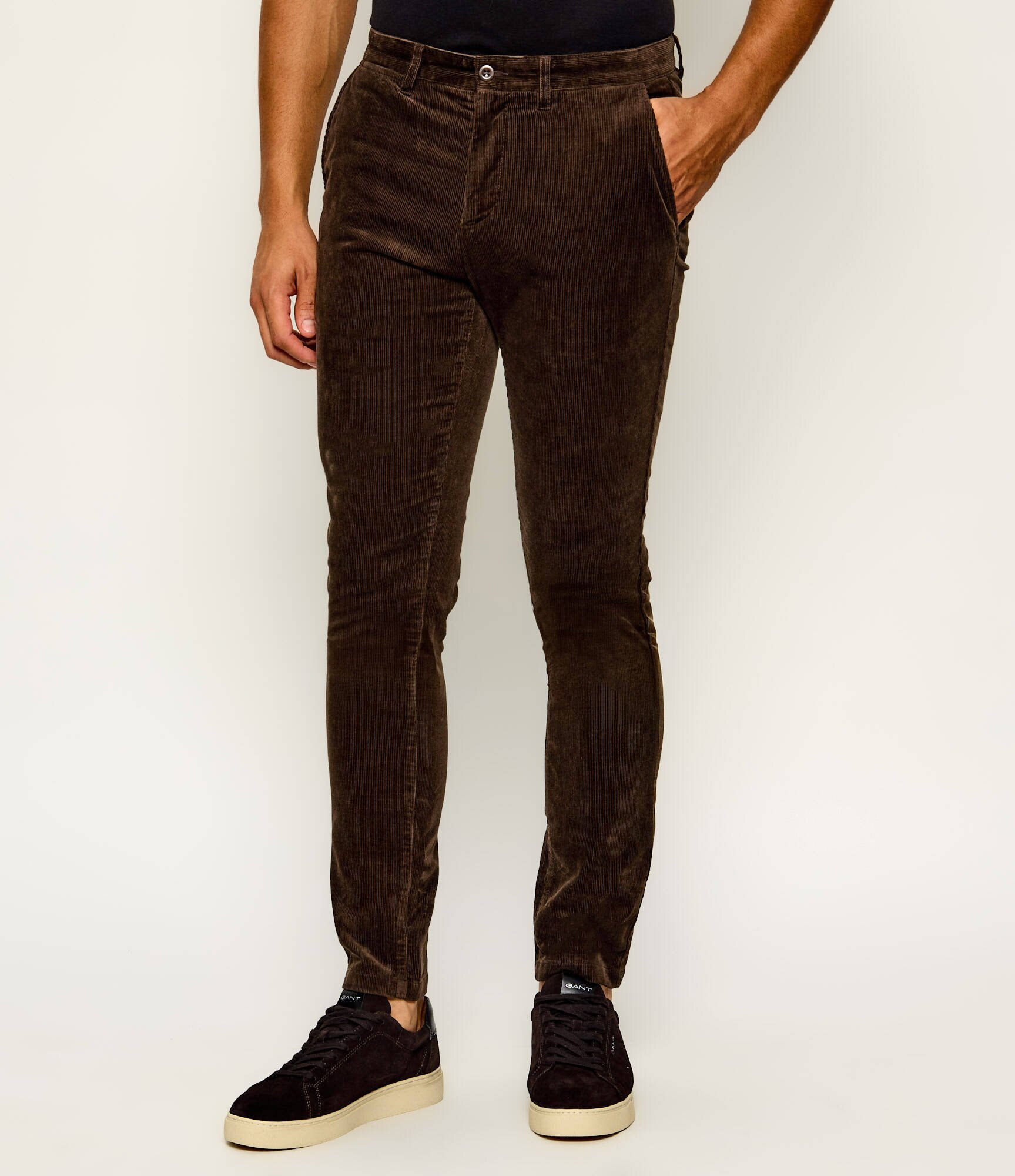 Gant Pantaloni chino | Slim Fit | catifea reiată