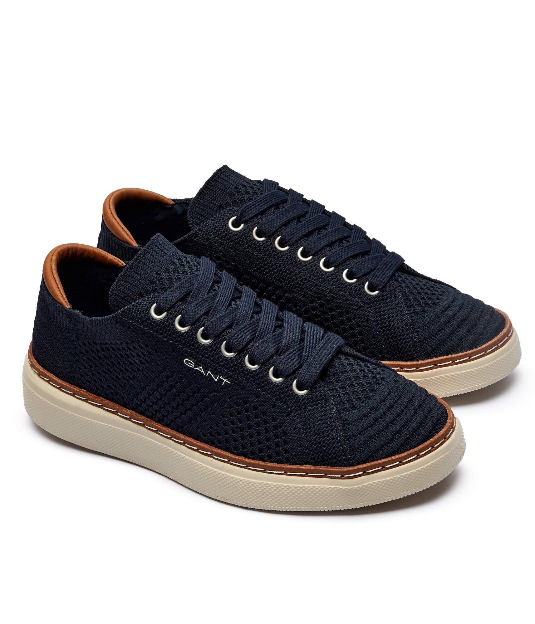 Gant Sneakers San Prep cu adaos de piele