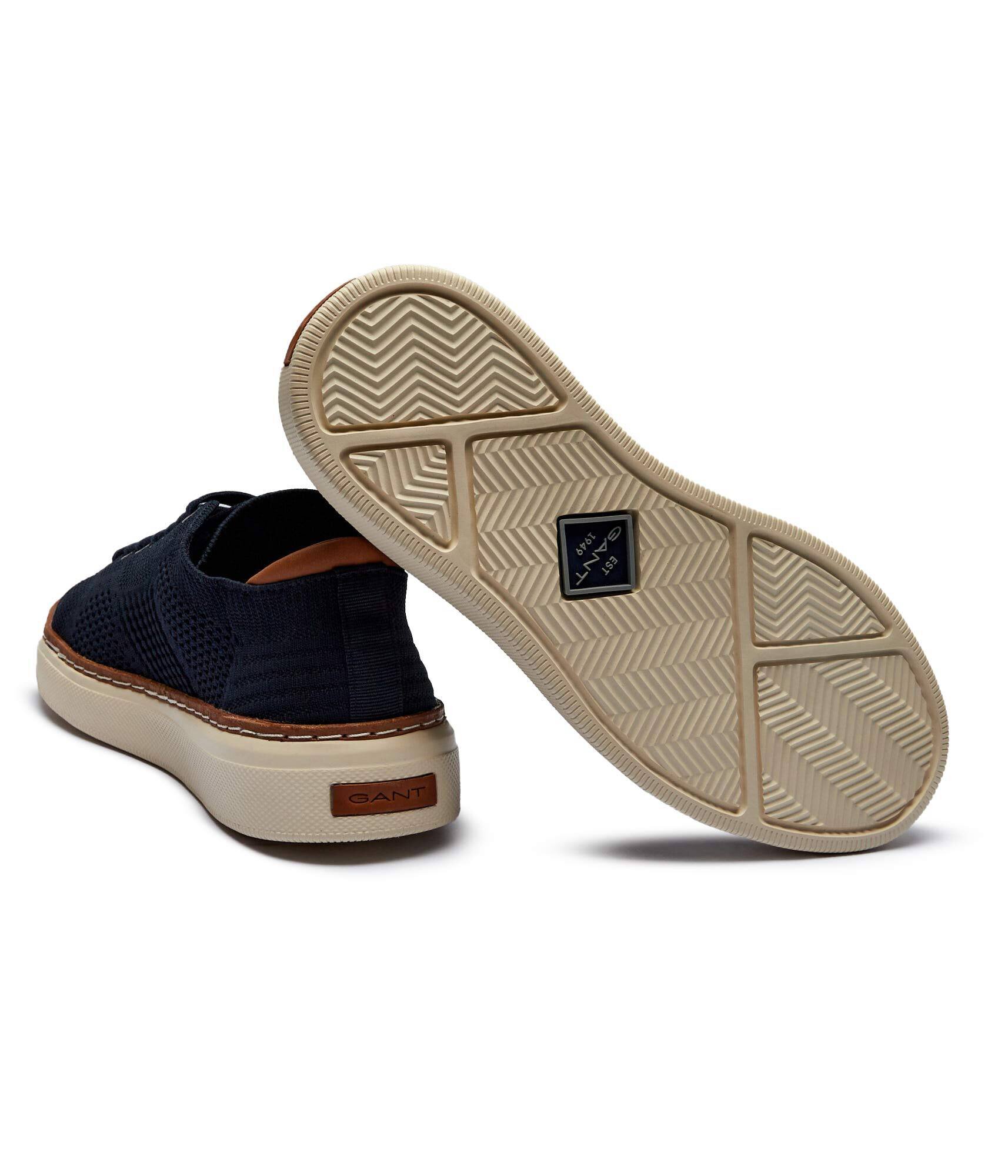 Gant Sneakers San Prep cu adaos de piele