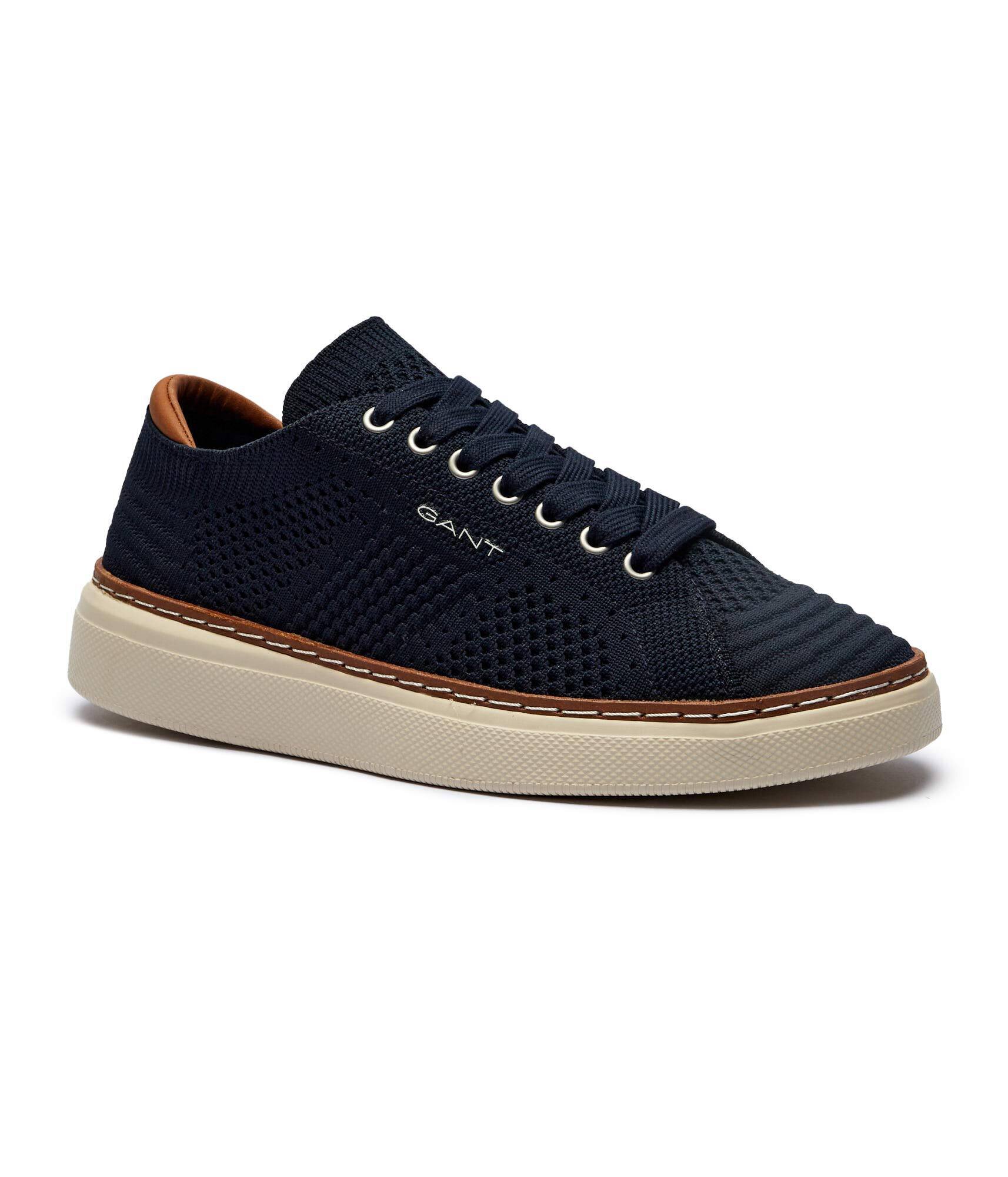 Gant Sneakers San Prep cu adaos de piele