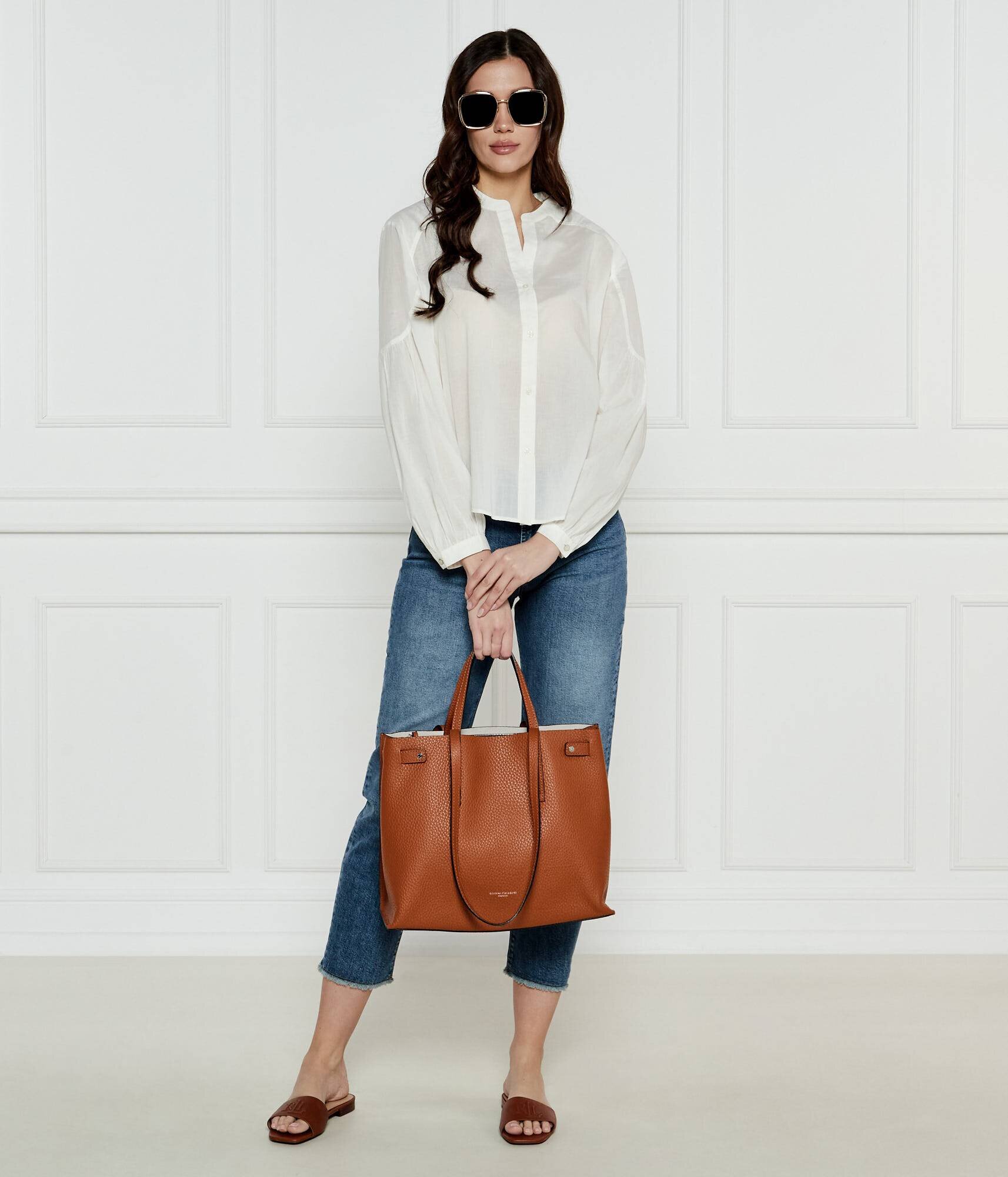 Gianni Chiarini De piele geantă shopper Altea