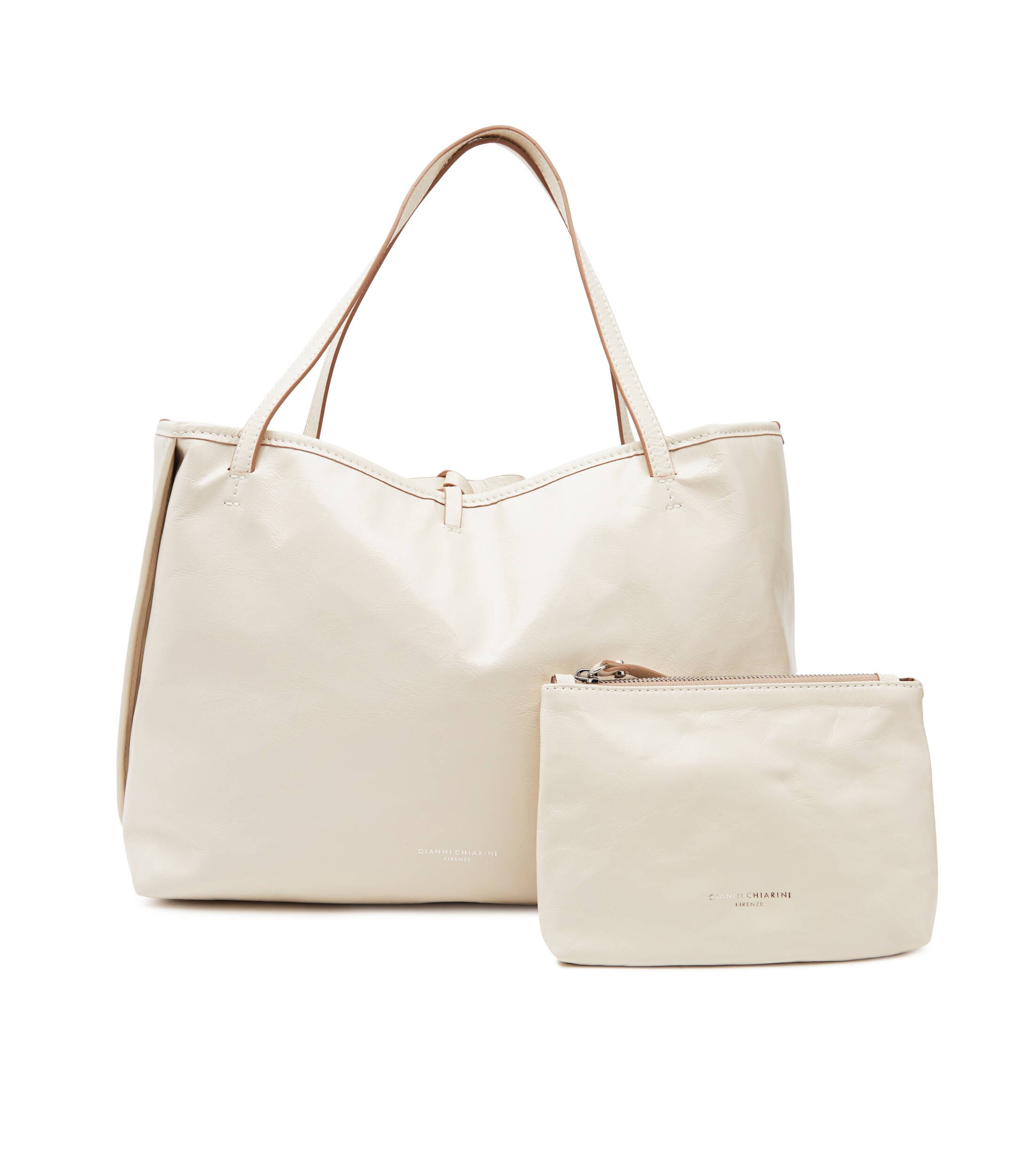 Gianni Chiarini De piele geantă shopper cu două fețe + borsetă
