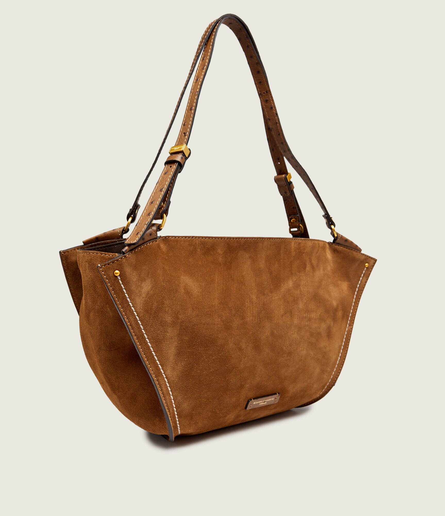 Gianni Chiarini Geantă shopper Bloom | piele întoarsă