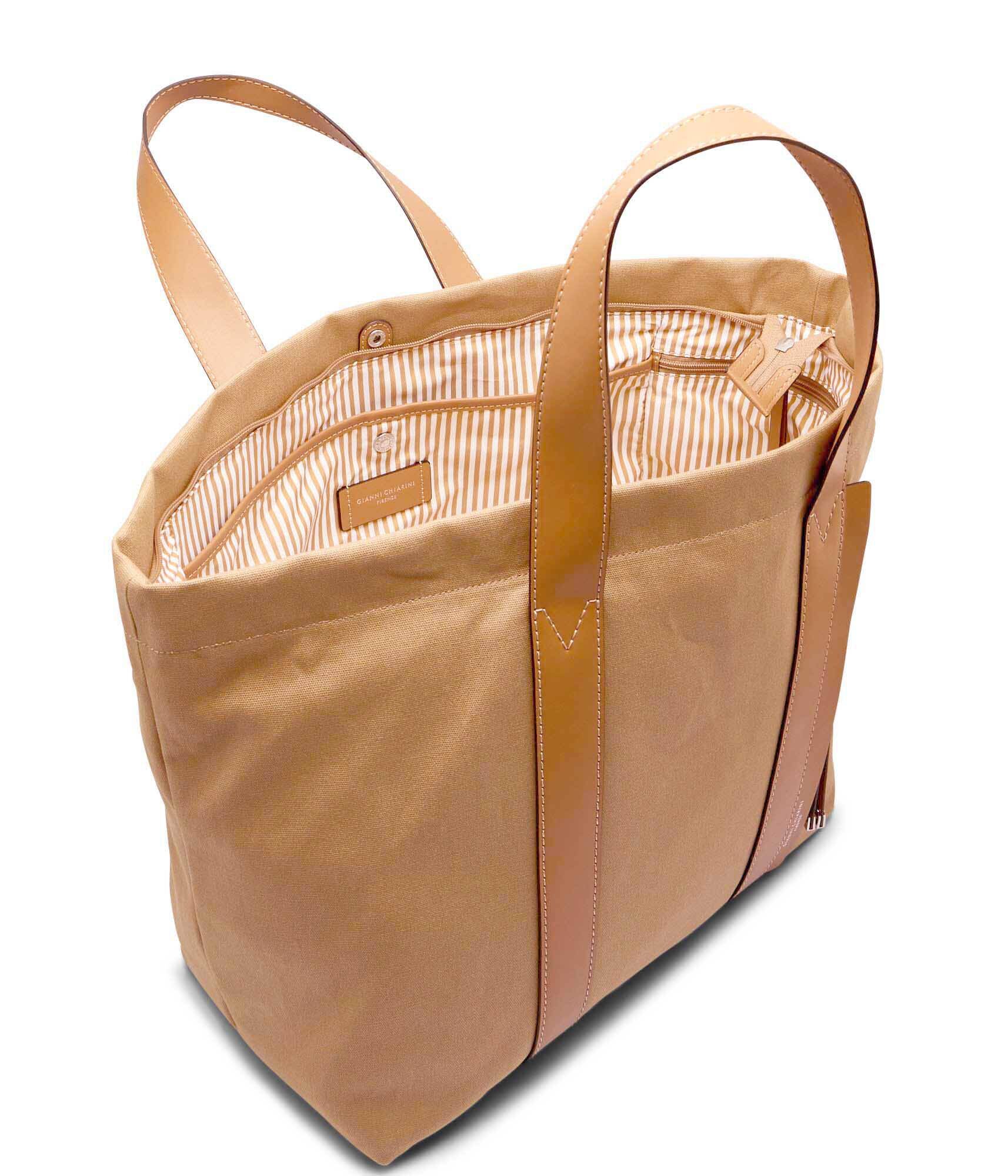 Gianni Chiarini Geantă shopper Sara cu adaos de piele