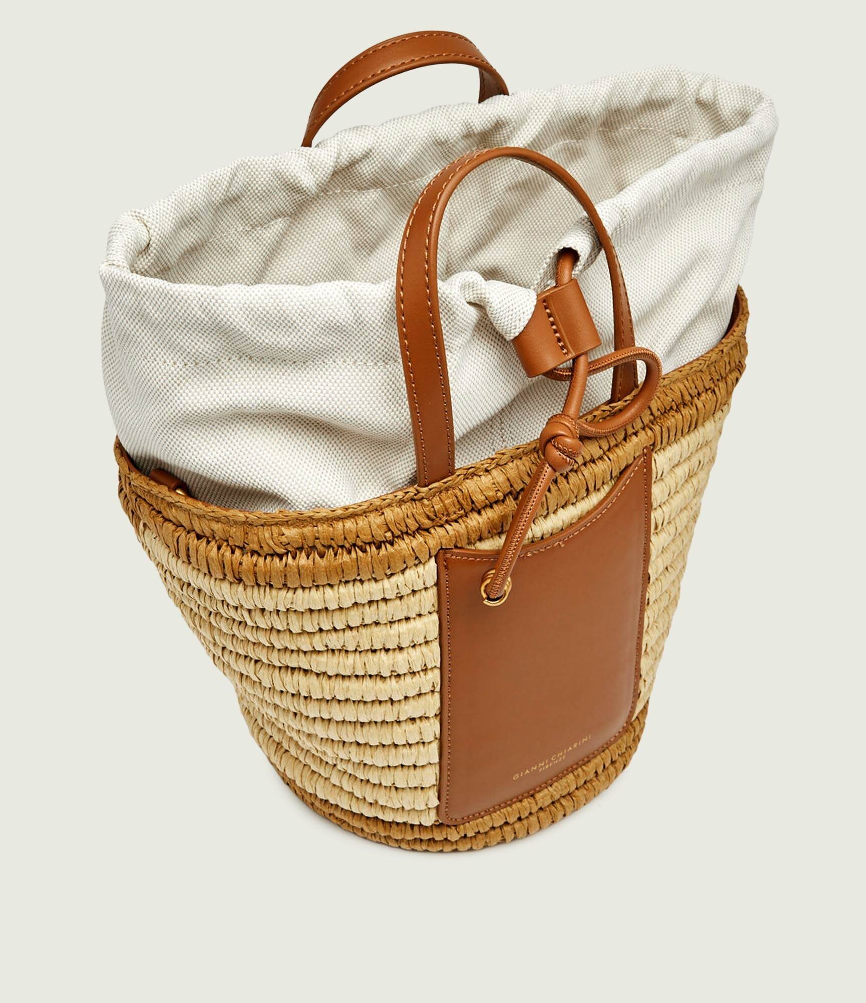 Gianni Chiarini Geantă tip sac Mae cu adaos de piele