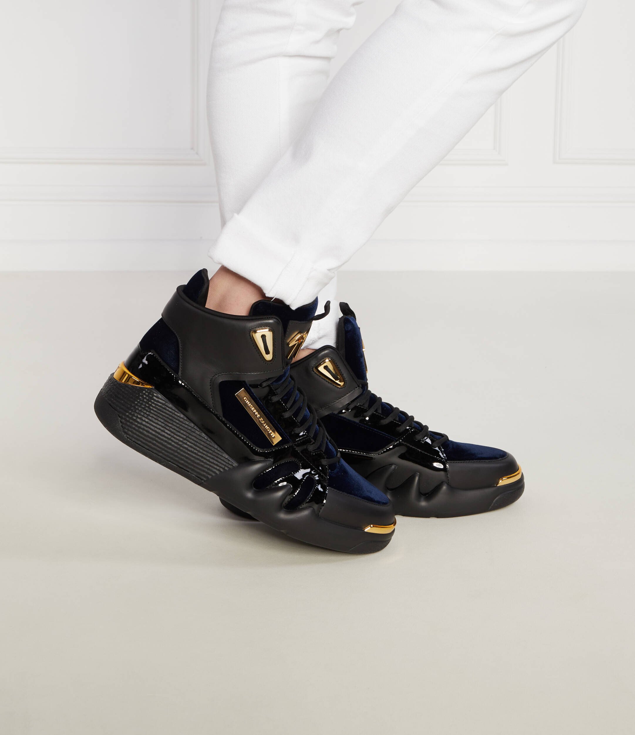 Giuseppe Zanotti De piele sneakers BBS TALOGO