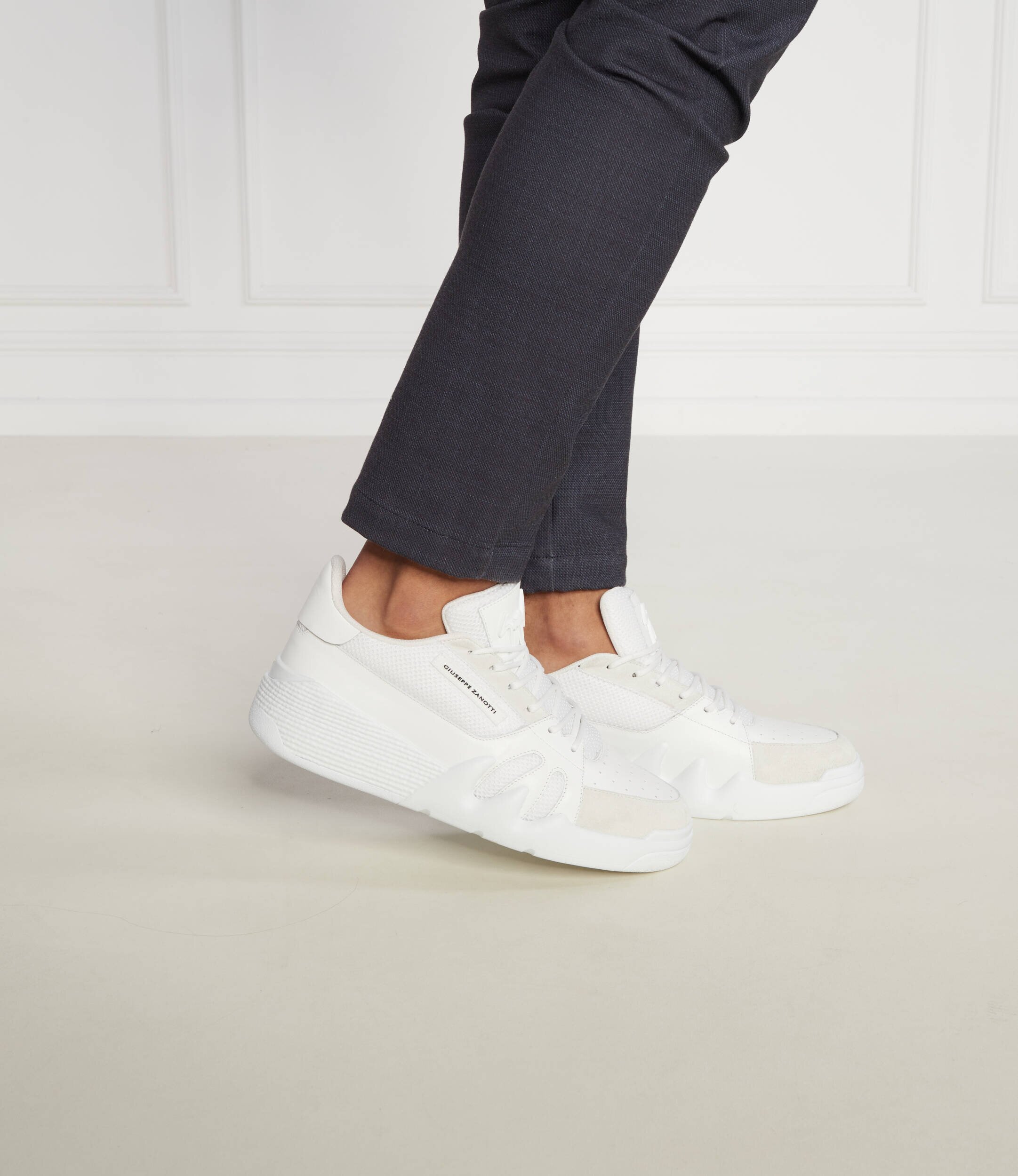 Giuseppe Zanotti Sneakers cu adaos de piele