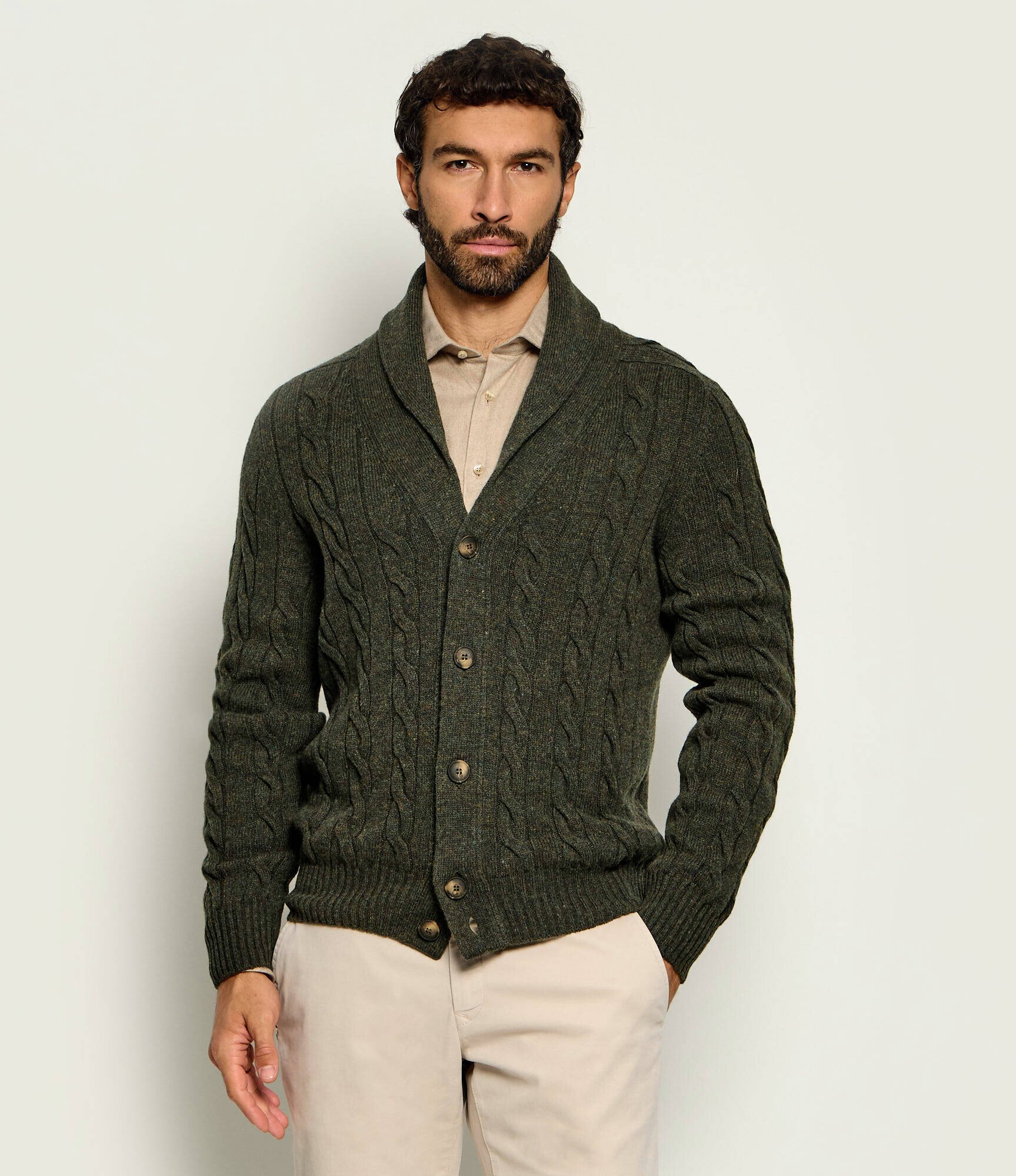 Gran Sasso De lână cardigan | regular fit
